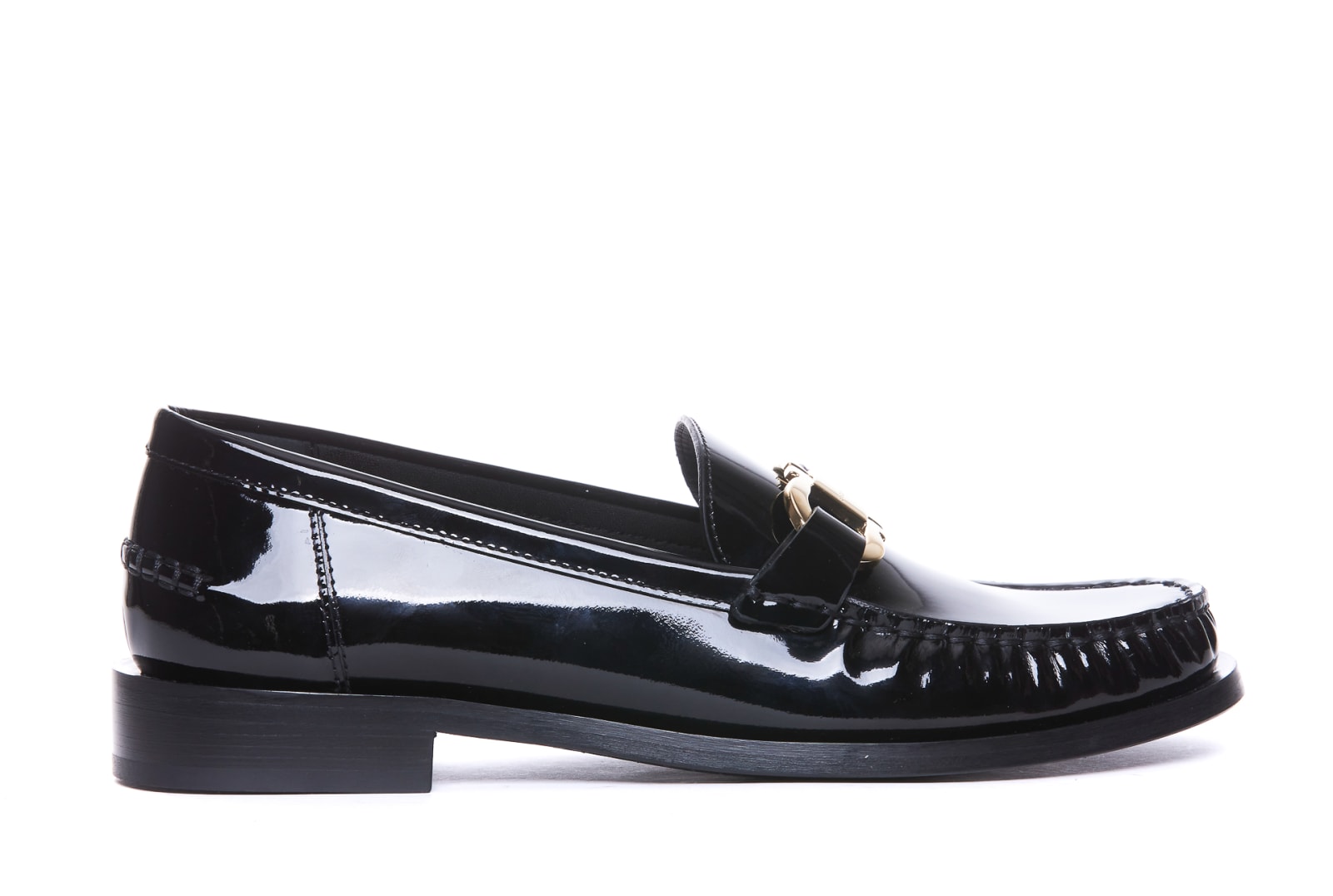 Shop Ferragamo Maryan Loafers In Black