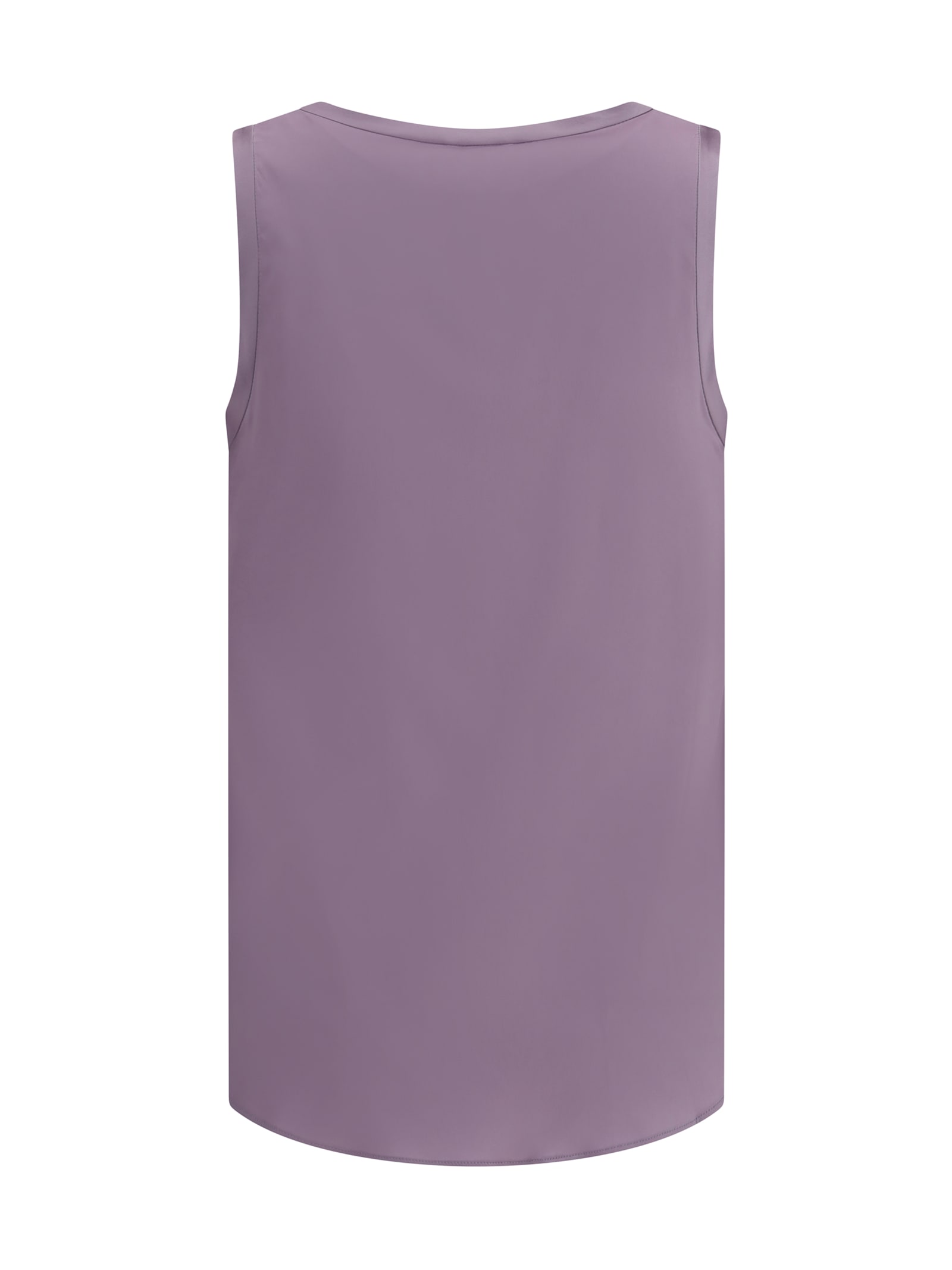 Brunello Cucinelli Women Silk Top In Purple Ash