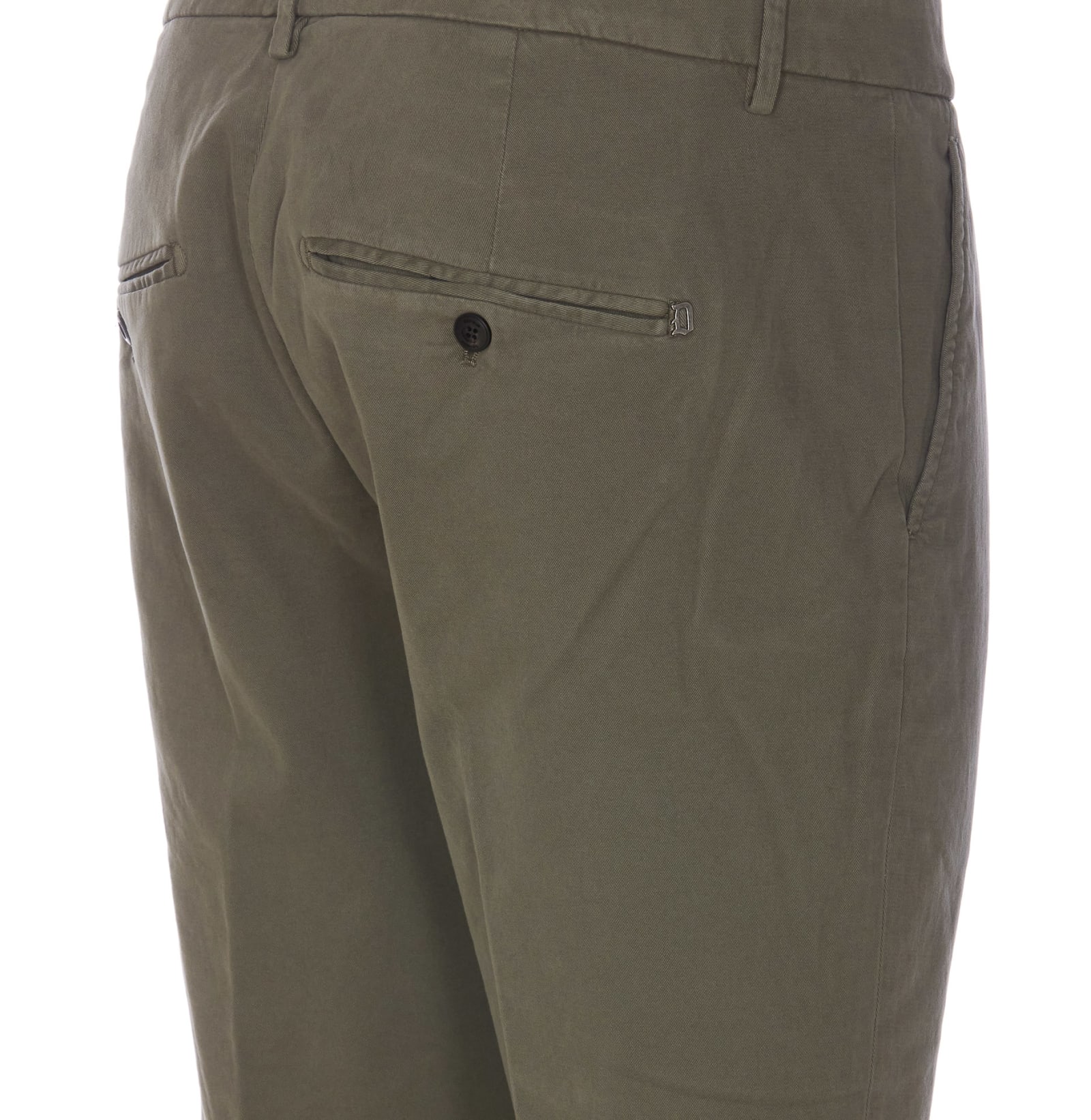 Shop Dondup Gaubert Pants In Green