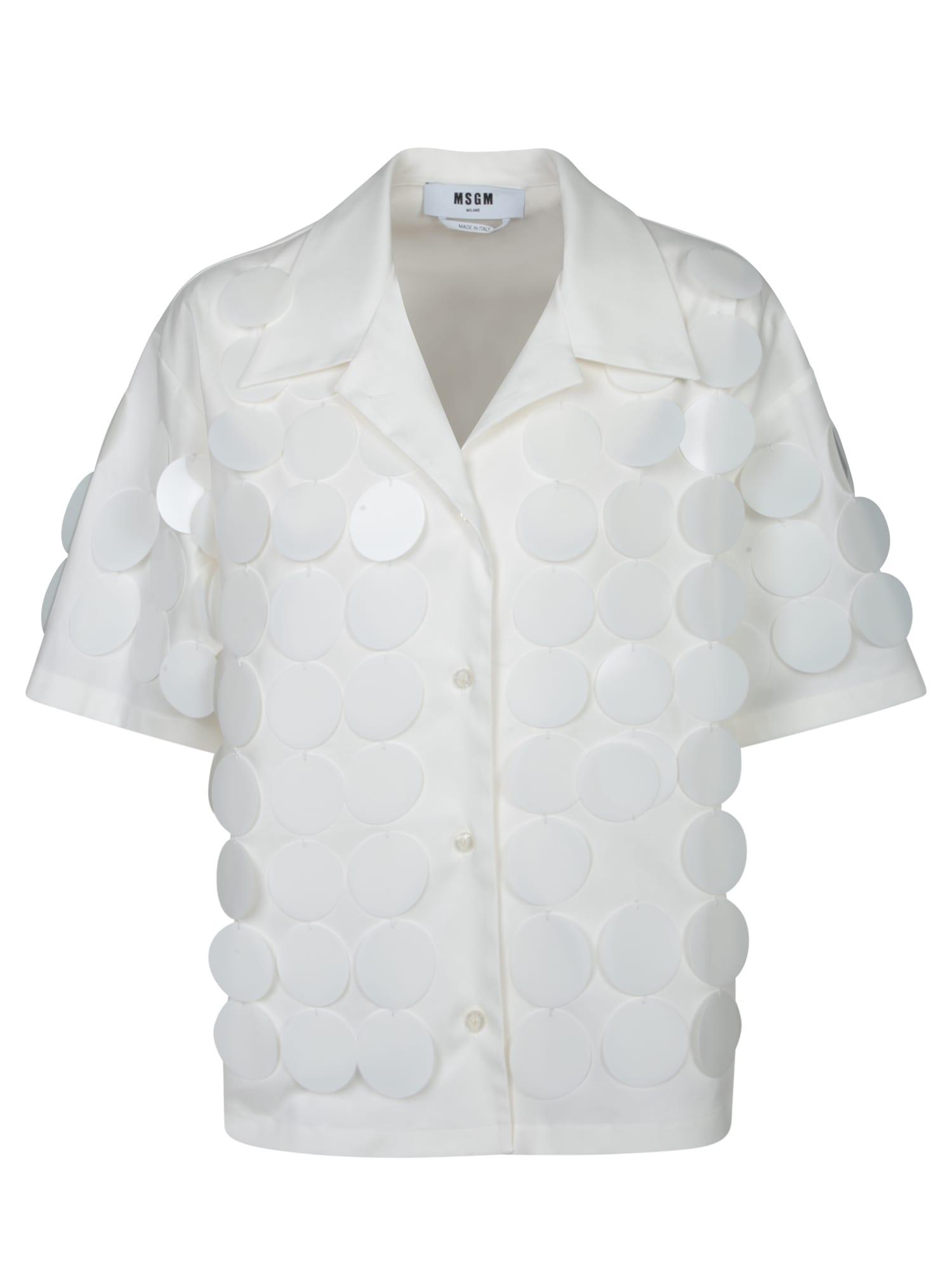 Msgm Paillette-embellished Shirt