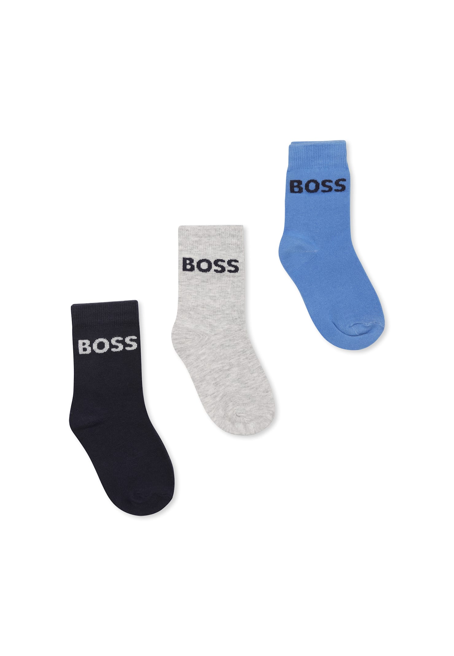 Hugo Boss Multicolor Sock Set For Boy With Logo In Multicolor