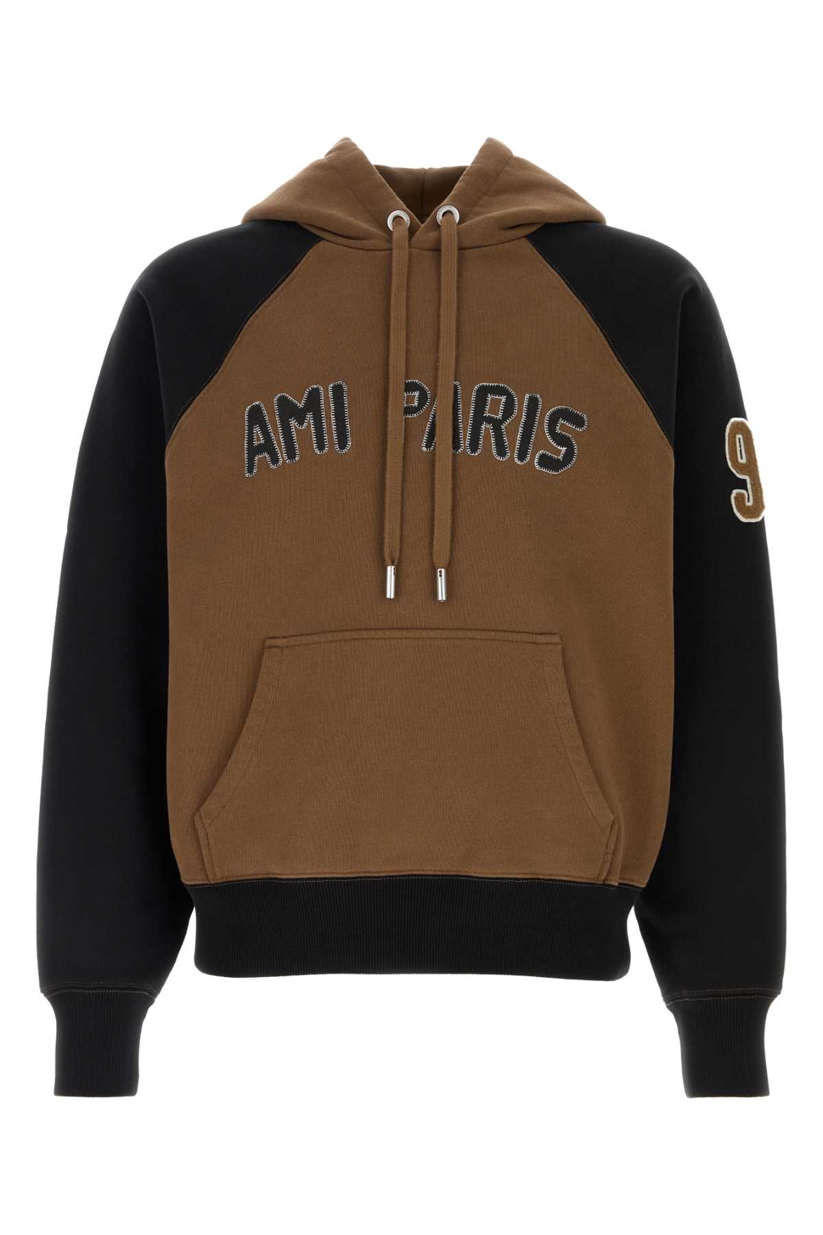 Ami Alexandre Mattiussi Ami Brown Cotton Sweatshirt In Brown