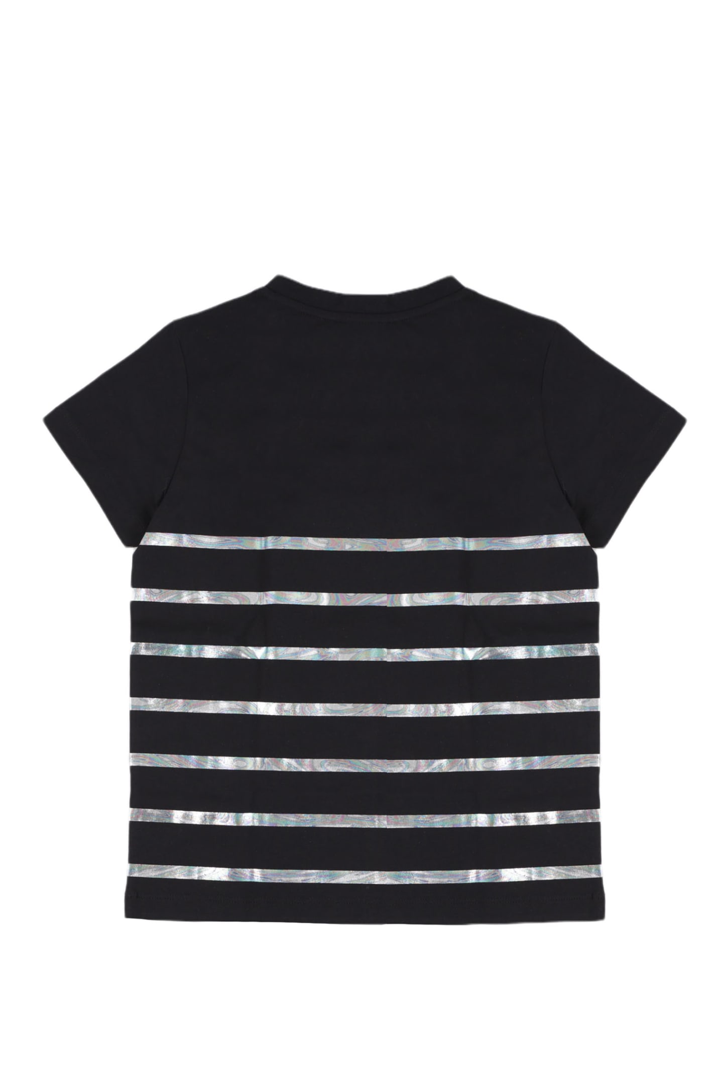 Shop Balmain Cotton T-shirt With Print In Back