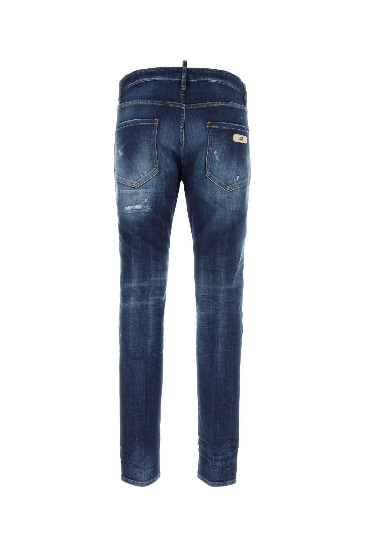 Shop Dsquared2 Stretch Denim Cool Guy Jeans In Navyblue