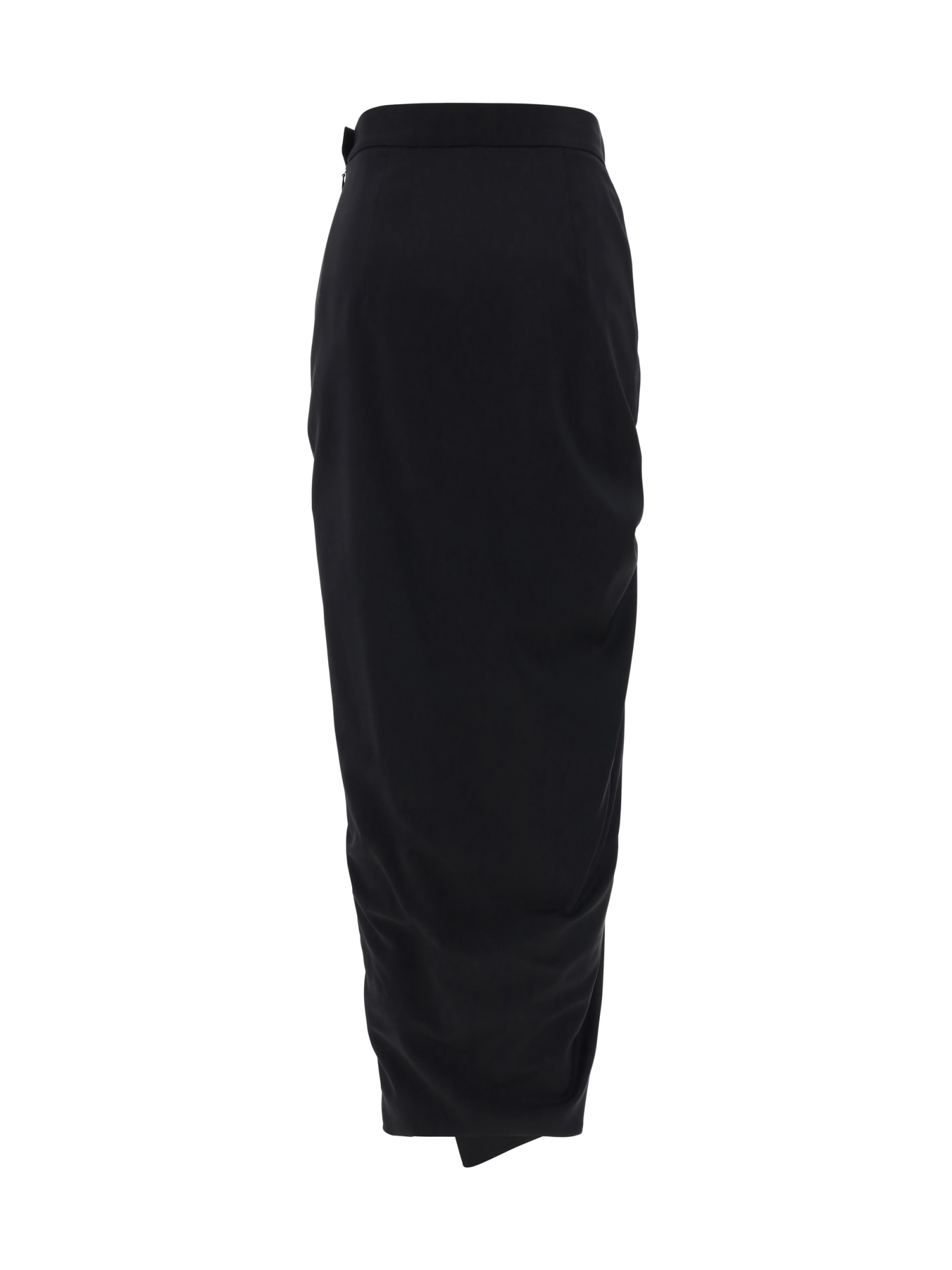 Shop Vivienne Westwood Long Skirt In Black
