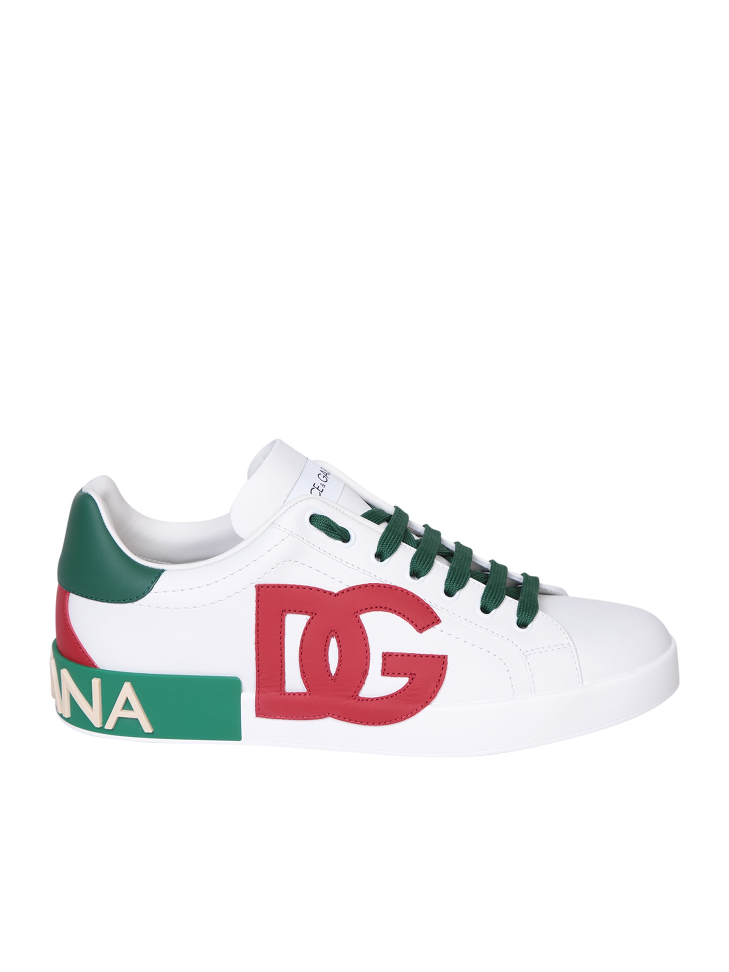 Shop Dolce & Gabbana Portafino White/ Multicolor Sneakers