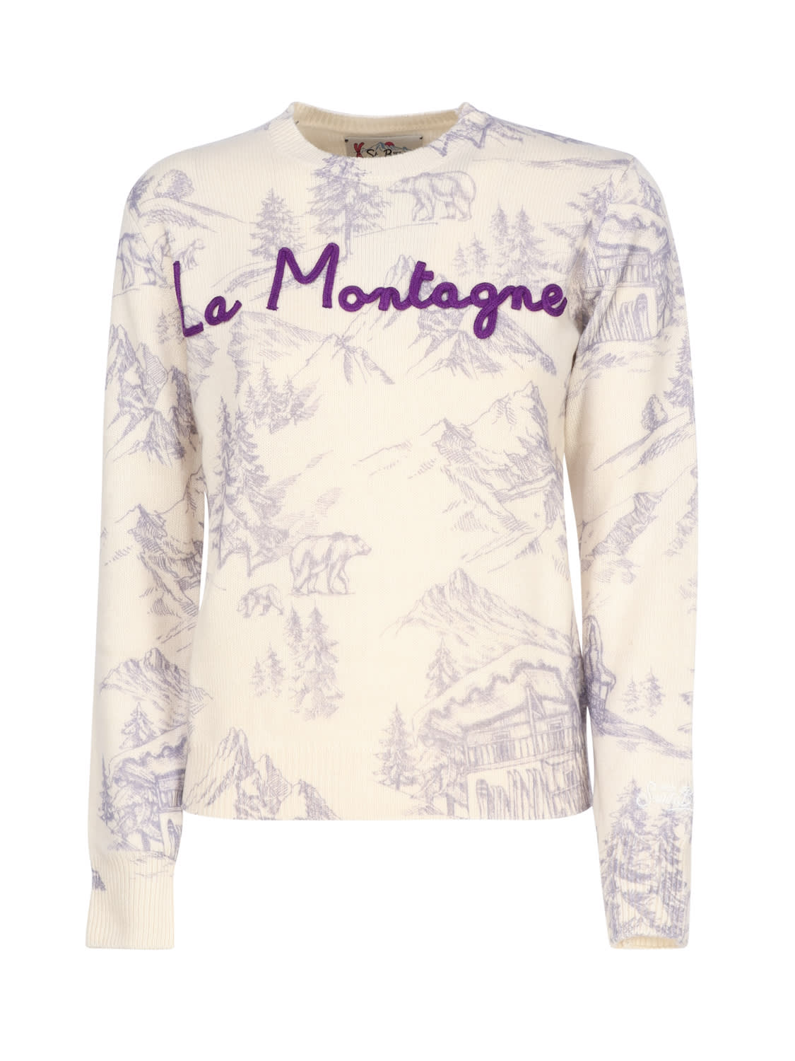 Shop Mc2 Saint Barth La Montagne Sweater In Lilac