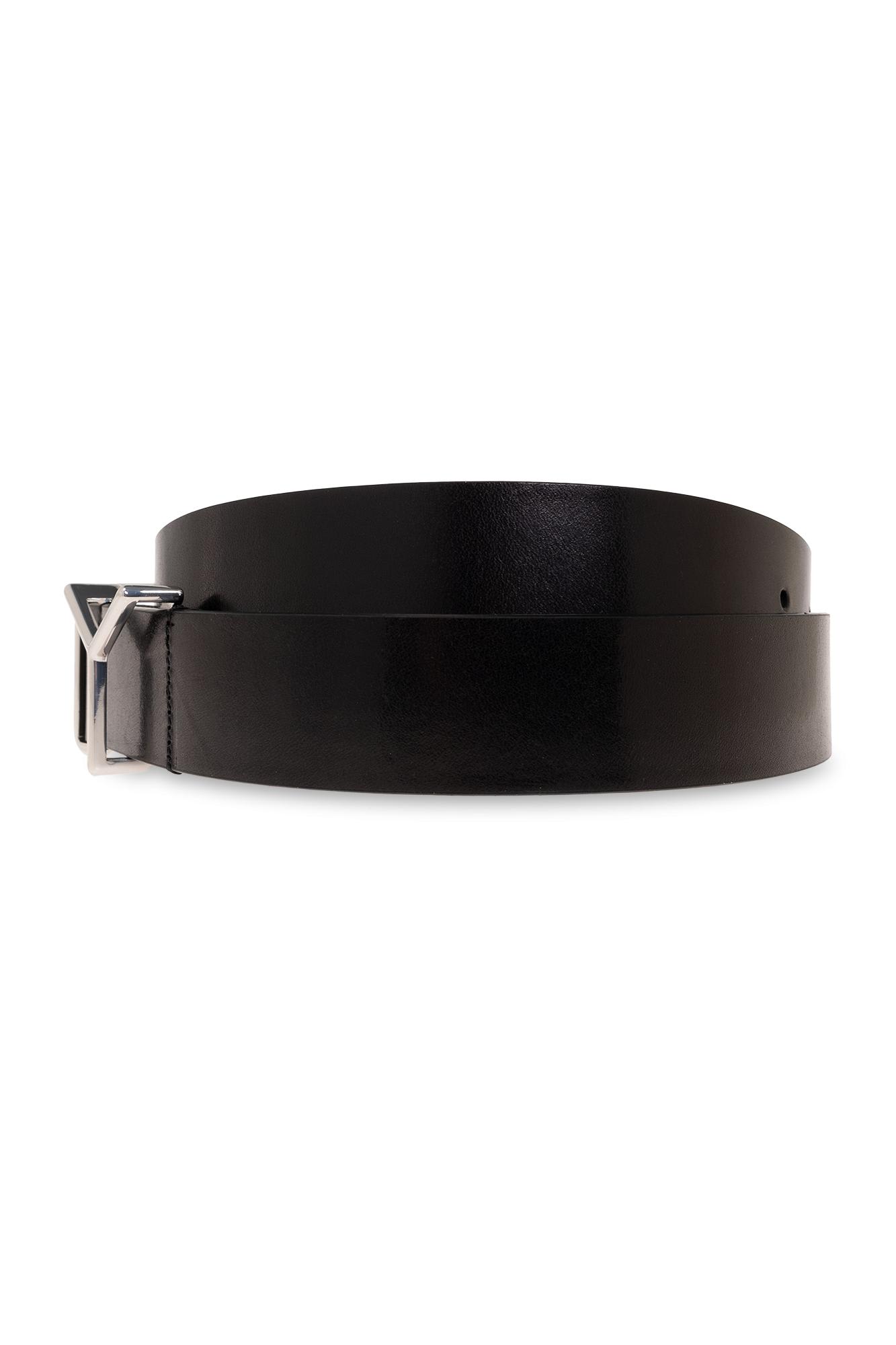 Shop Y/project Y Project Leather Belt In Black
