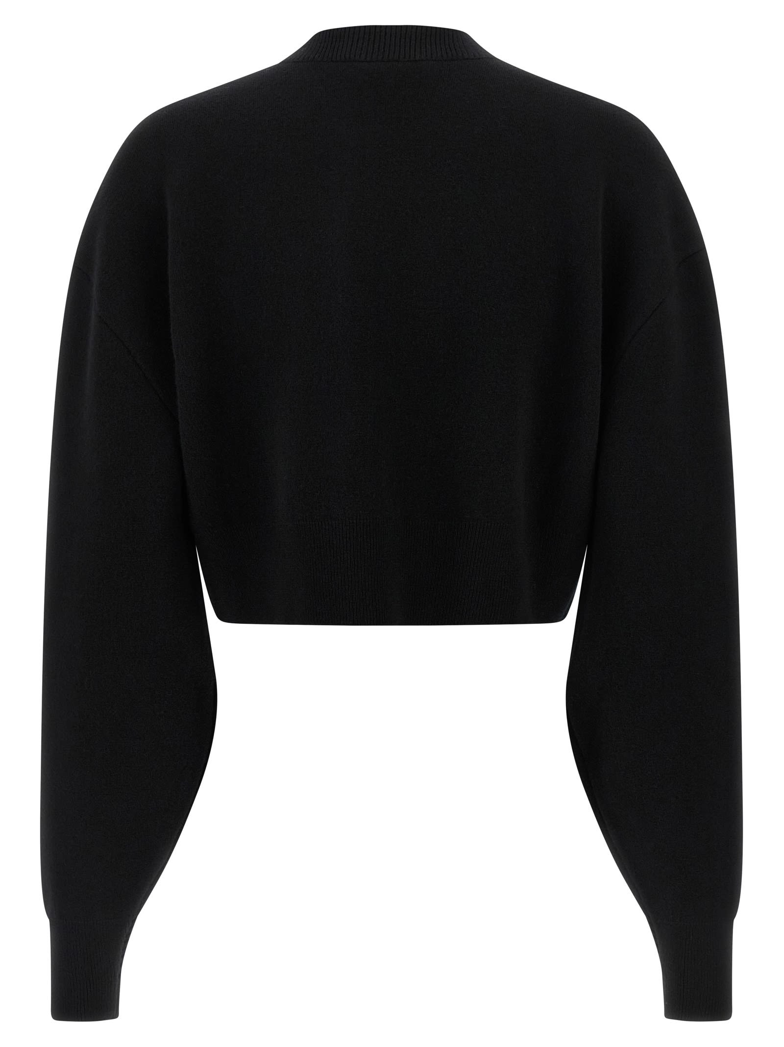Tom Ford Knitted Sweater In Wool And Cashmere Blend In Black