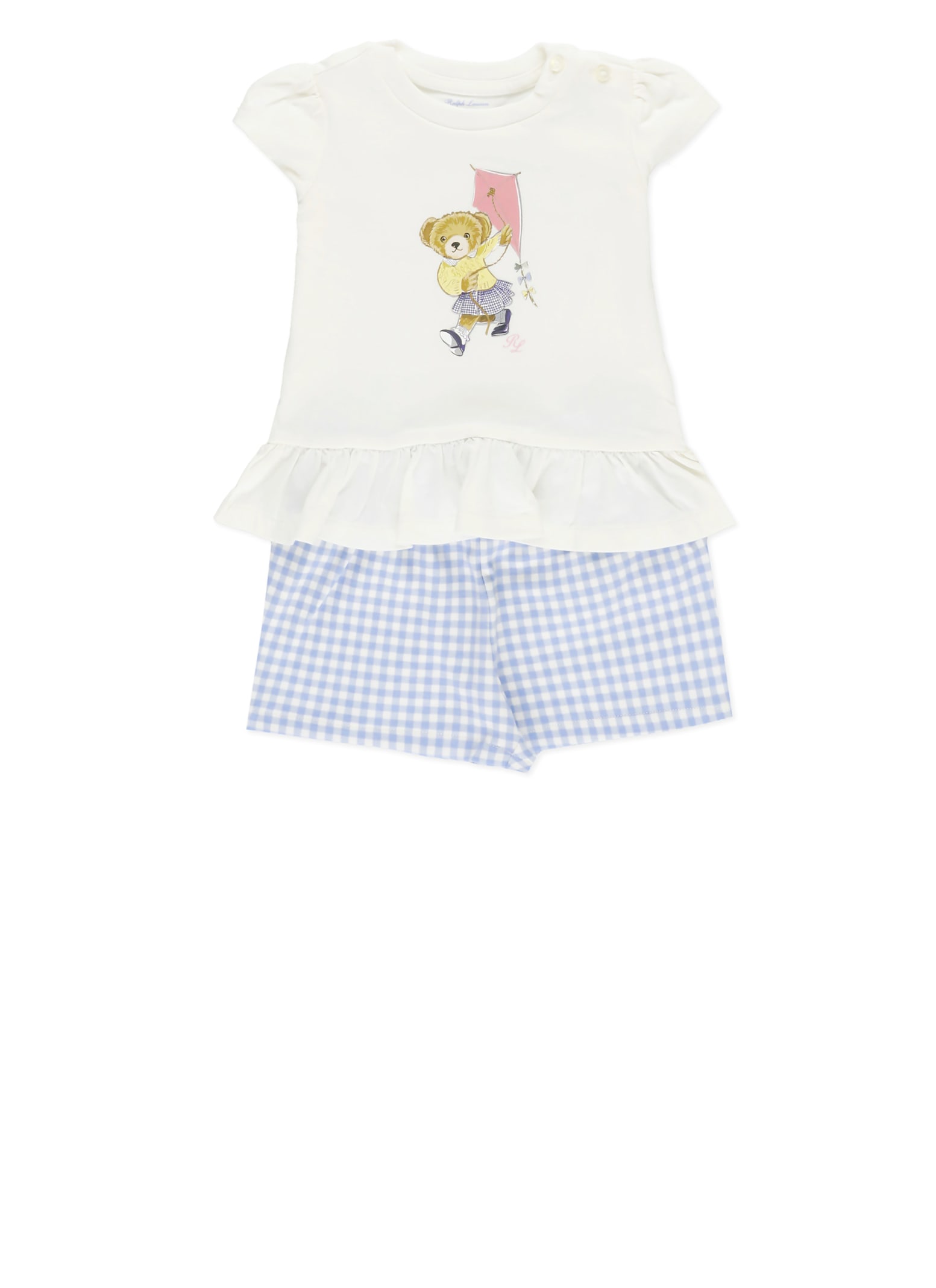 Ralph Lauren Set With Print In White