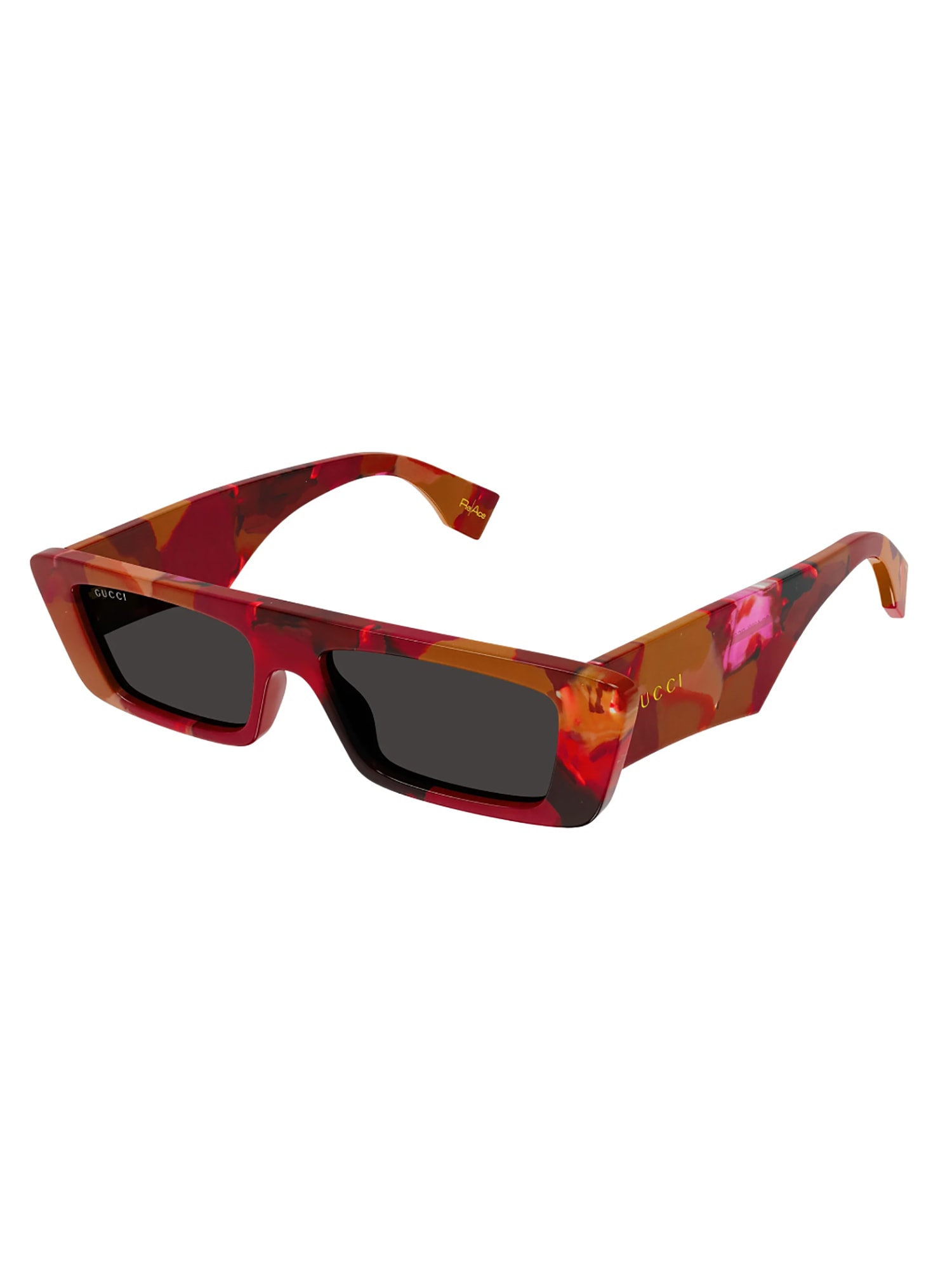 Shop Gucci Gg1625s Sunglasses In Red Red Grey