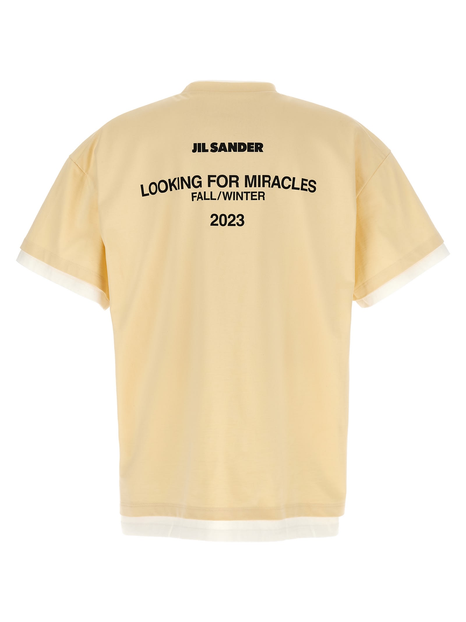 Shop Jil Sander Looking For Miracles T-shirt In Yellow