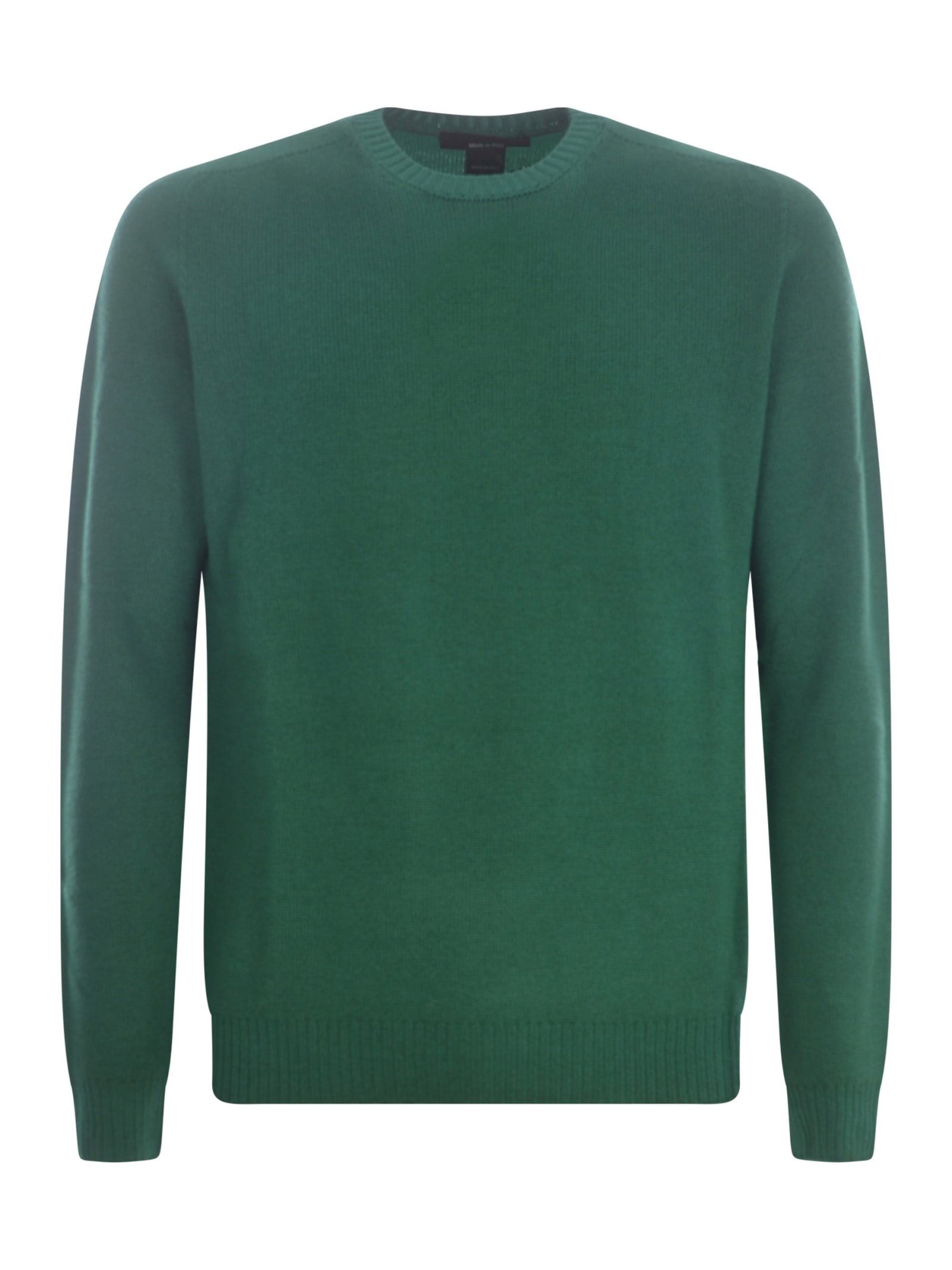 Shop Jeordie's Sweater Jeordies In Merino Wool In Verde