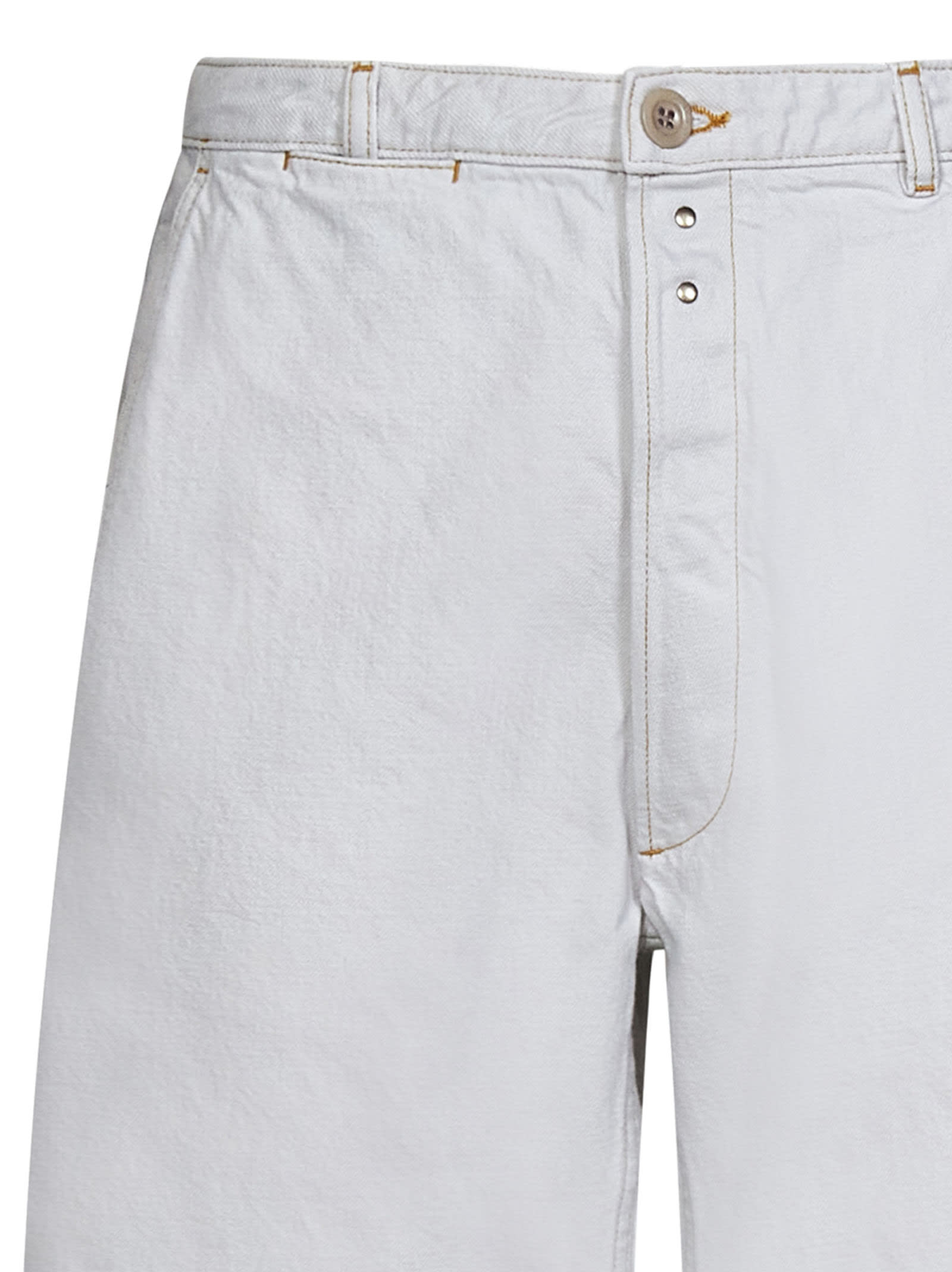 Maison Margiela Cotton Denim Shorts In 961