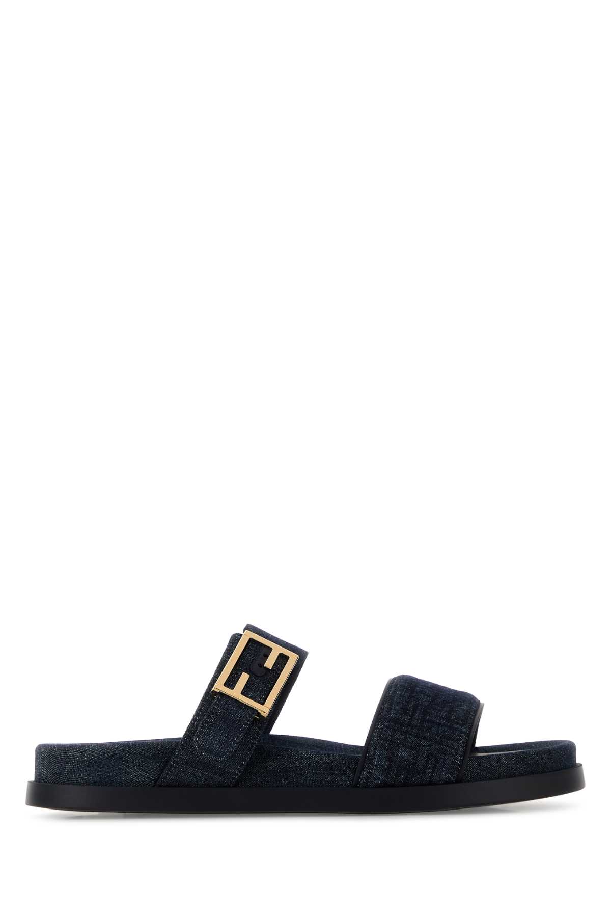 Fendi Denim  Feel Slippers