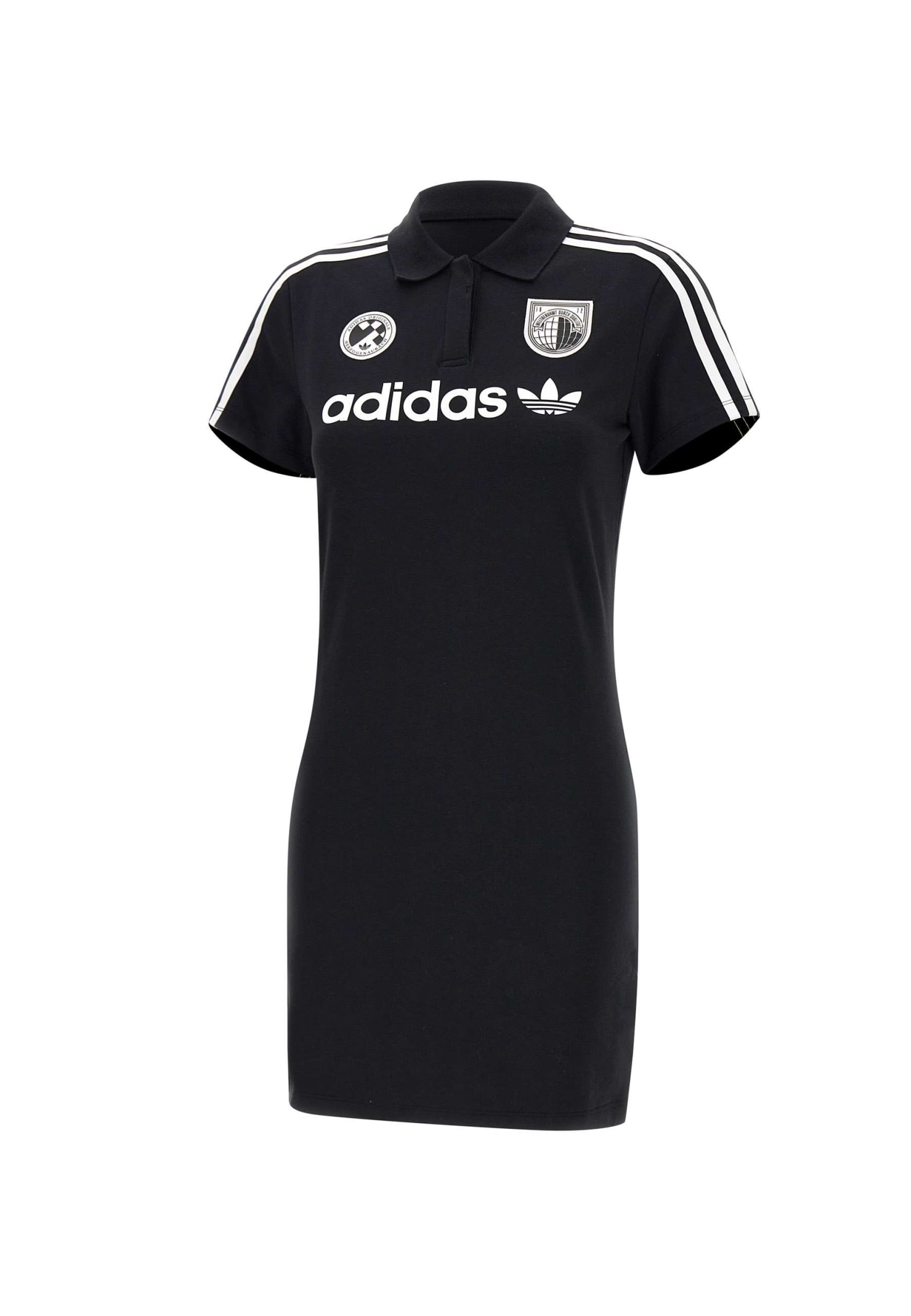 Shop Adidas Originals Soccer Cotton Dress In Black