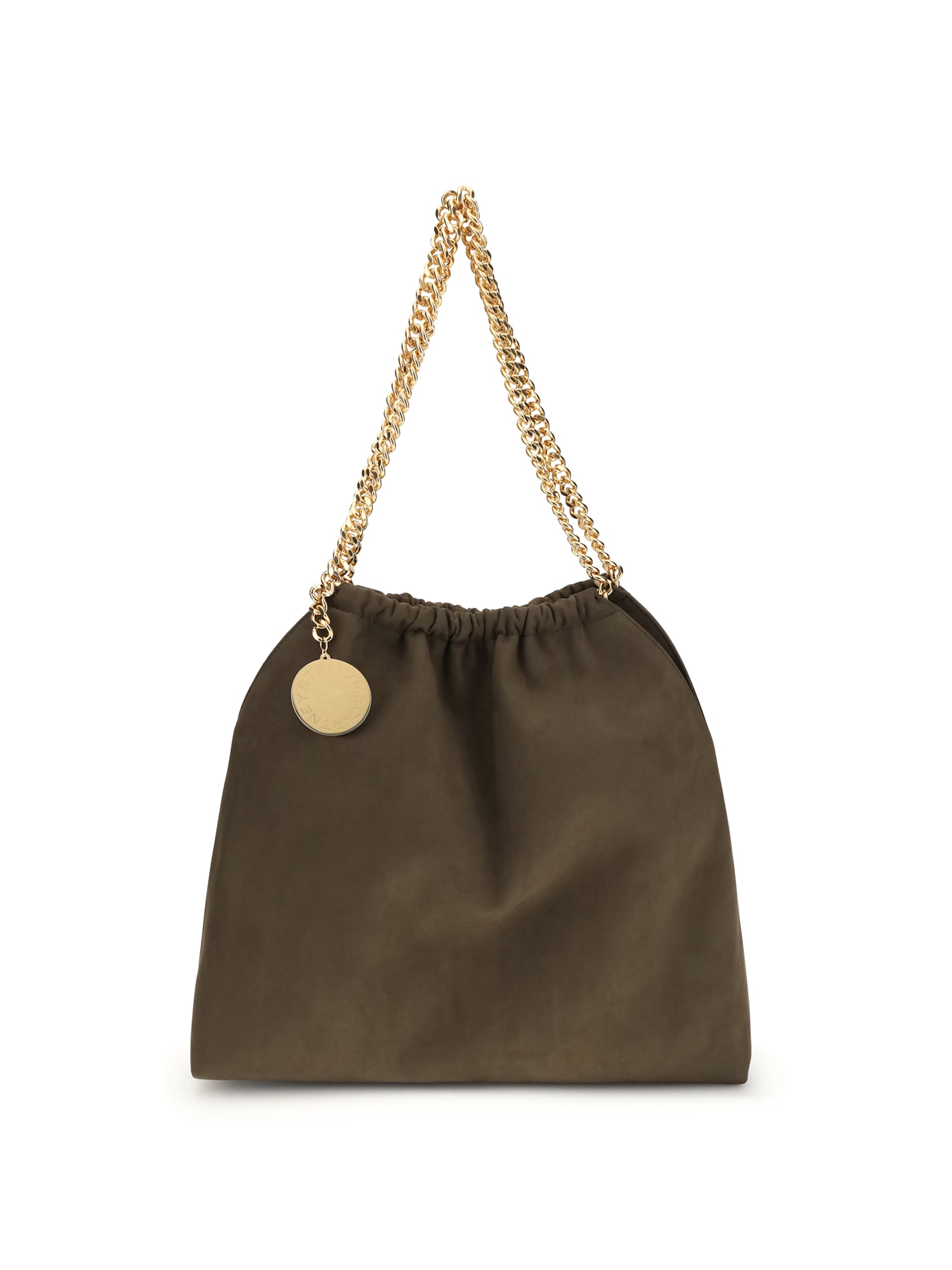 Stella Mccartney Brown Polyester Shoulder Bag In Brown
