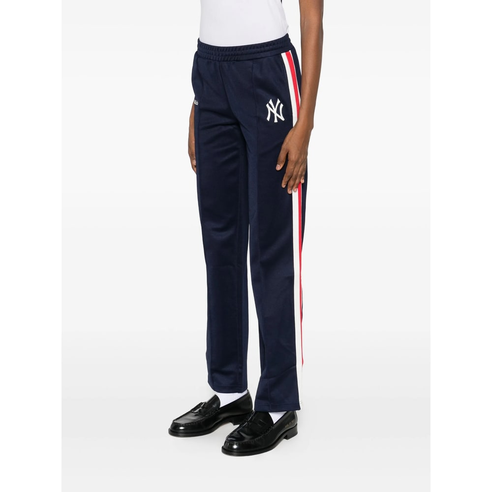 Sporty & Rich Yankees Serif Track Pant In Blue