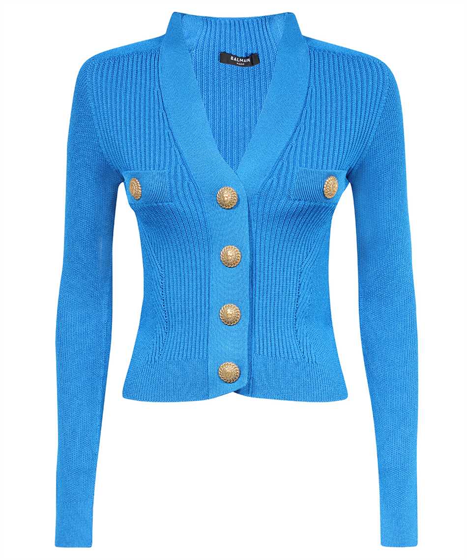 Ribbed-knit Cardigan