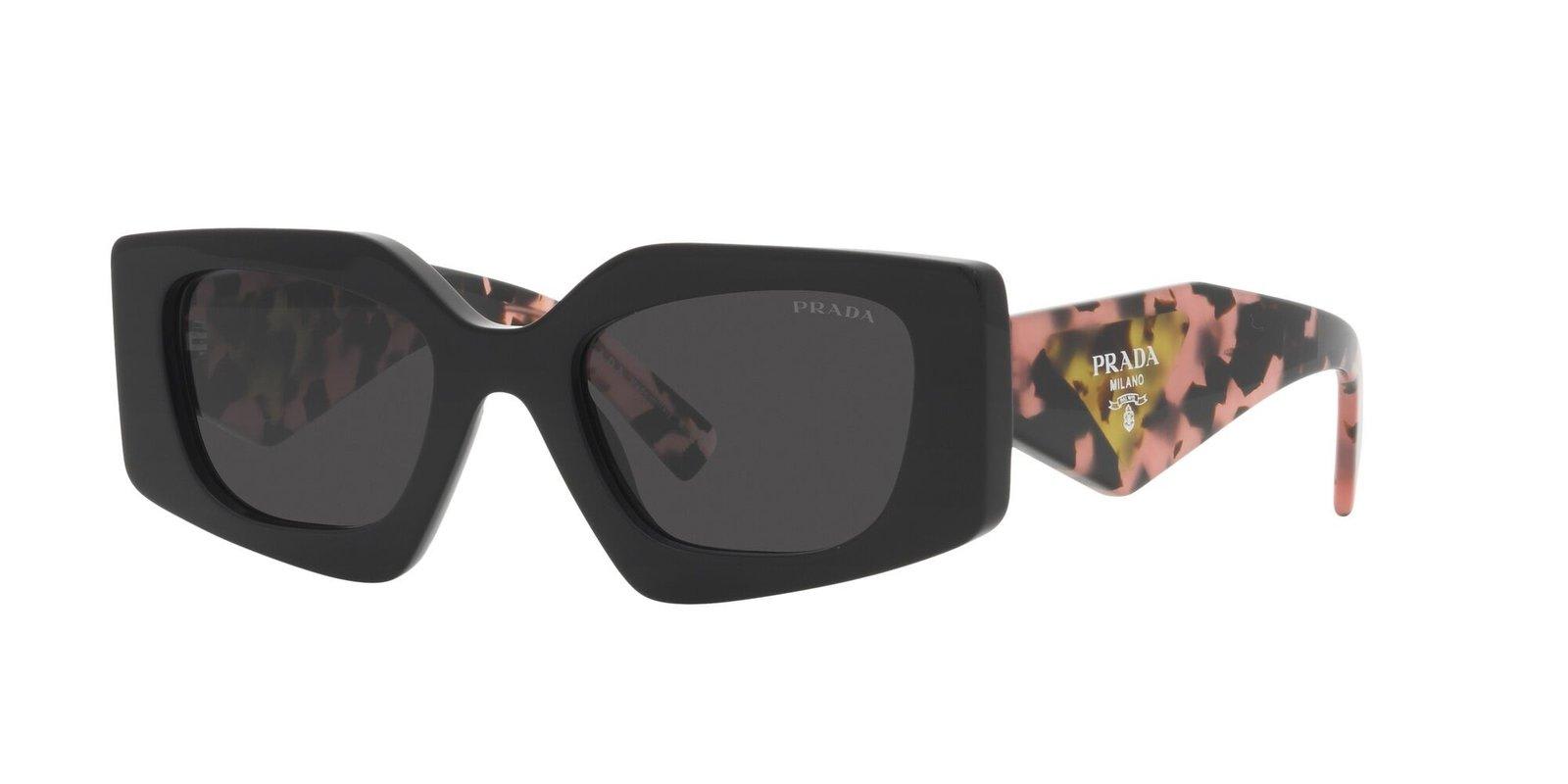 Shop Prada Rectangular Frame Sunglasses