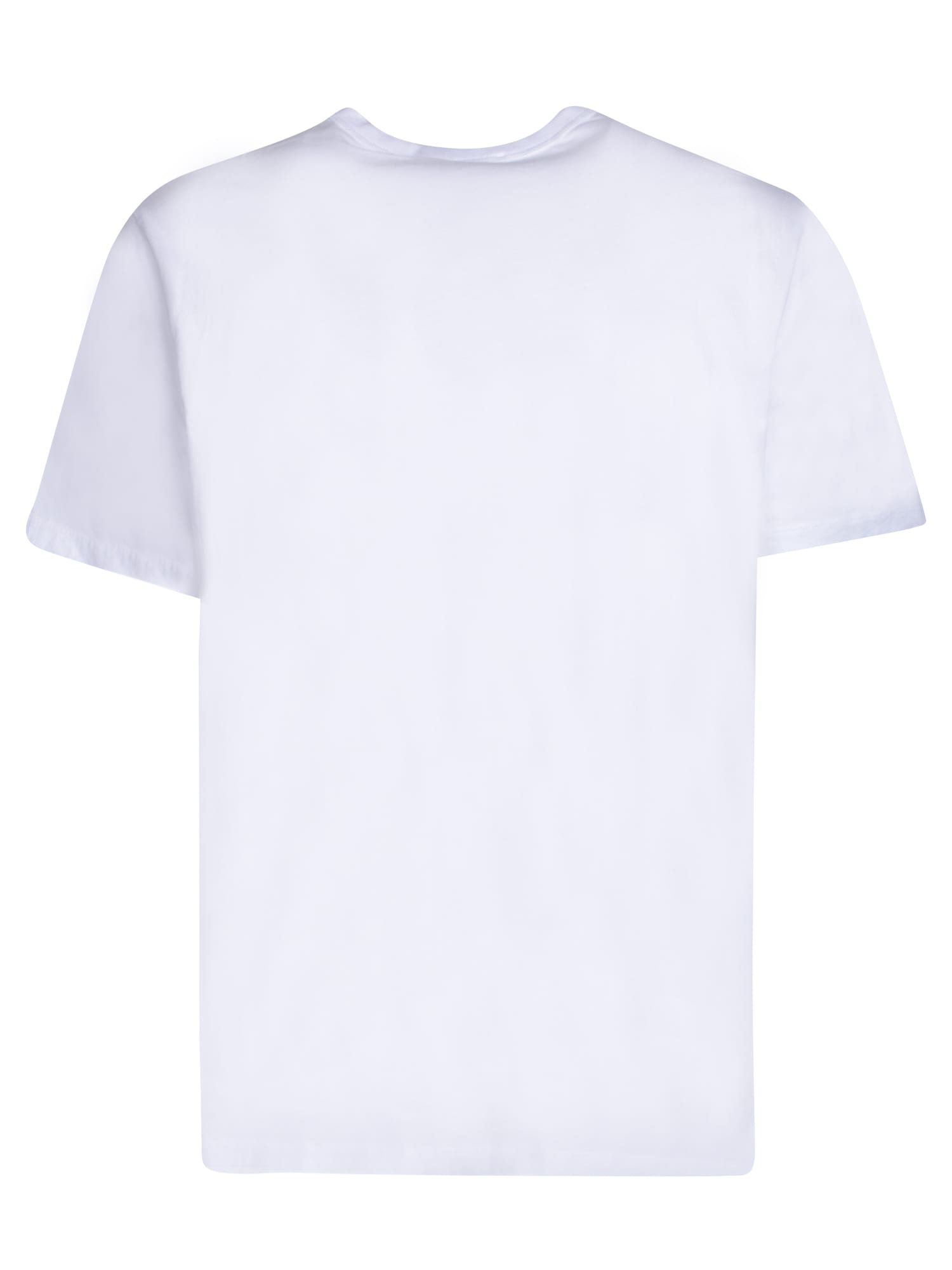 Shop Maison Kitsuné Logo Patch T-shirt White