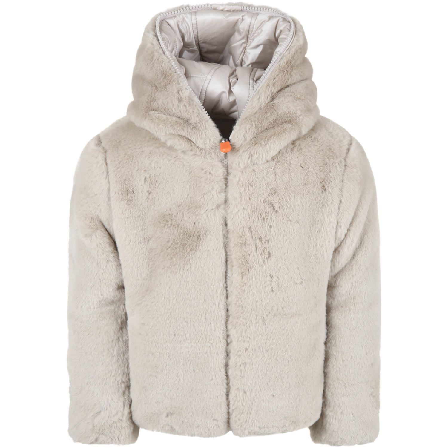 Save the Duck Grey Reversible Faux Fur For Girl