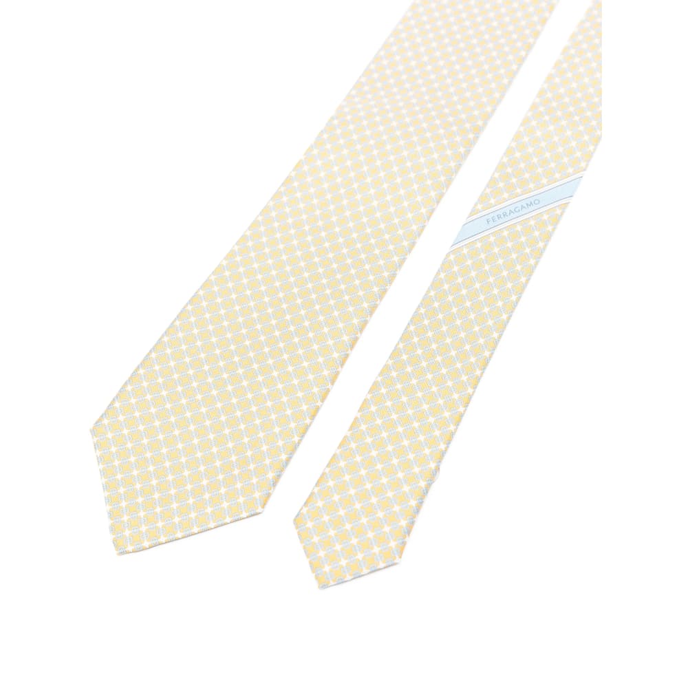 Ferragamo Tie In Metallic