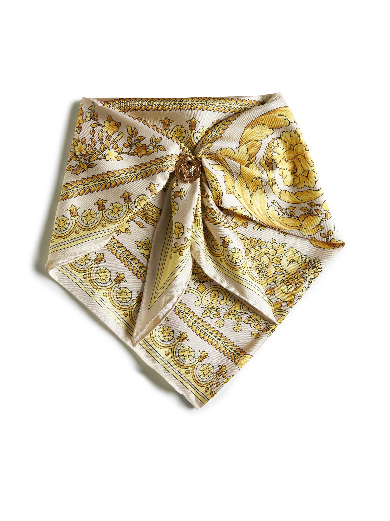 Versace Scarf In Champagne