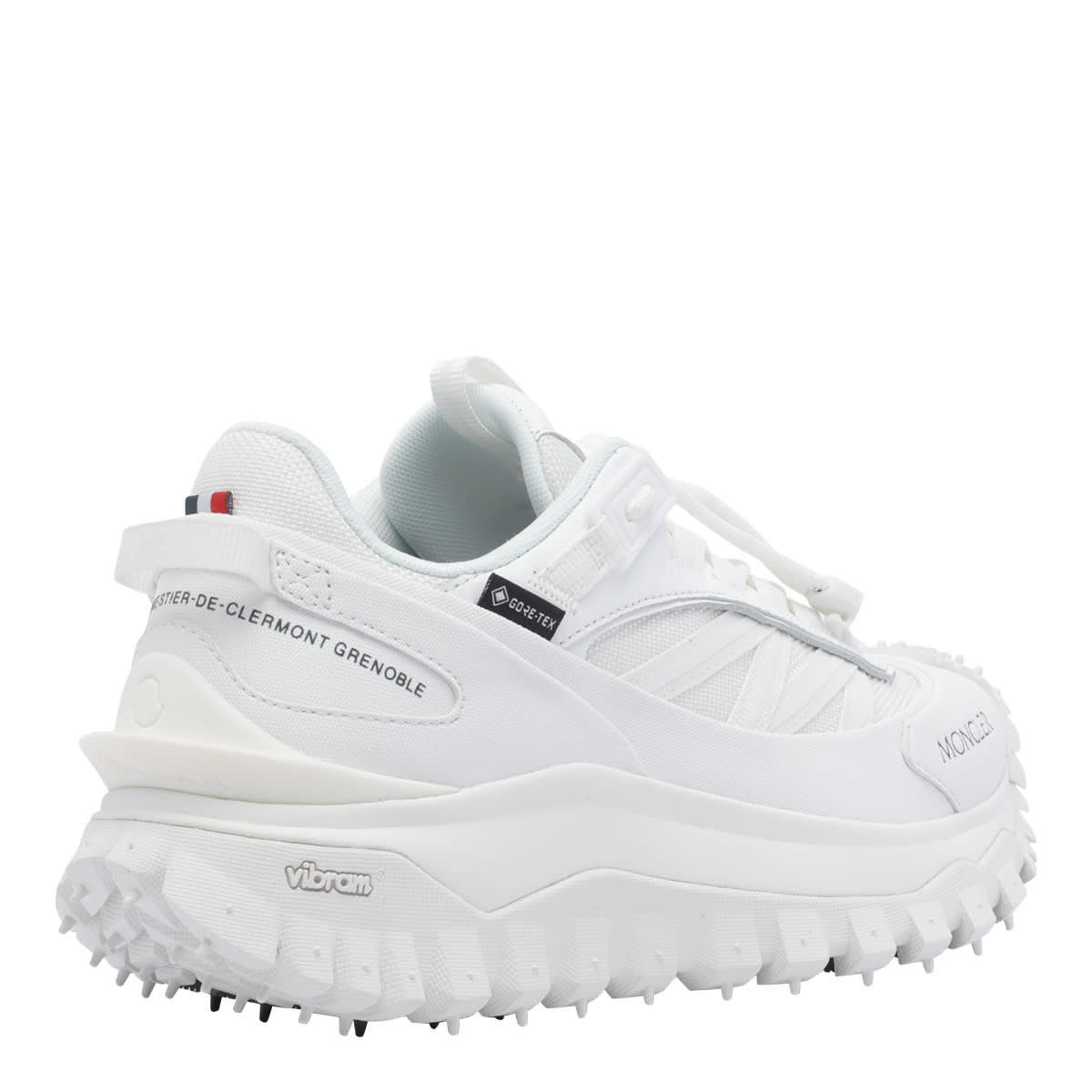 Moncler Waterproof Trailgrip Gtx Sneakers With Carbon Fiber In White