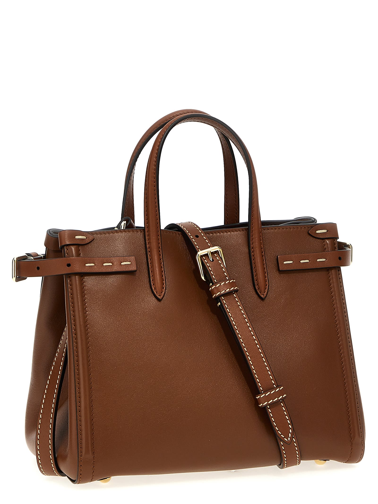 Valentino Antibes Small Handbag Strap Adjustable In Brown