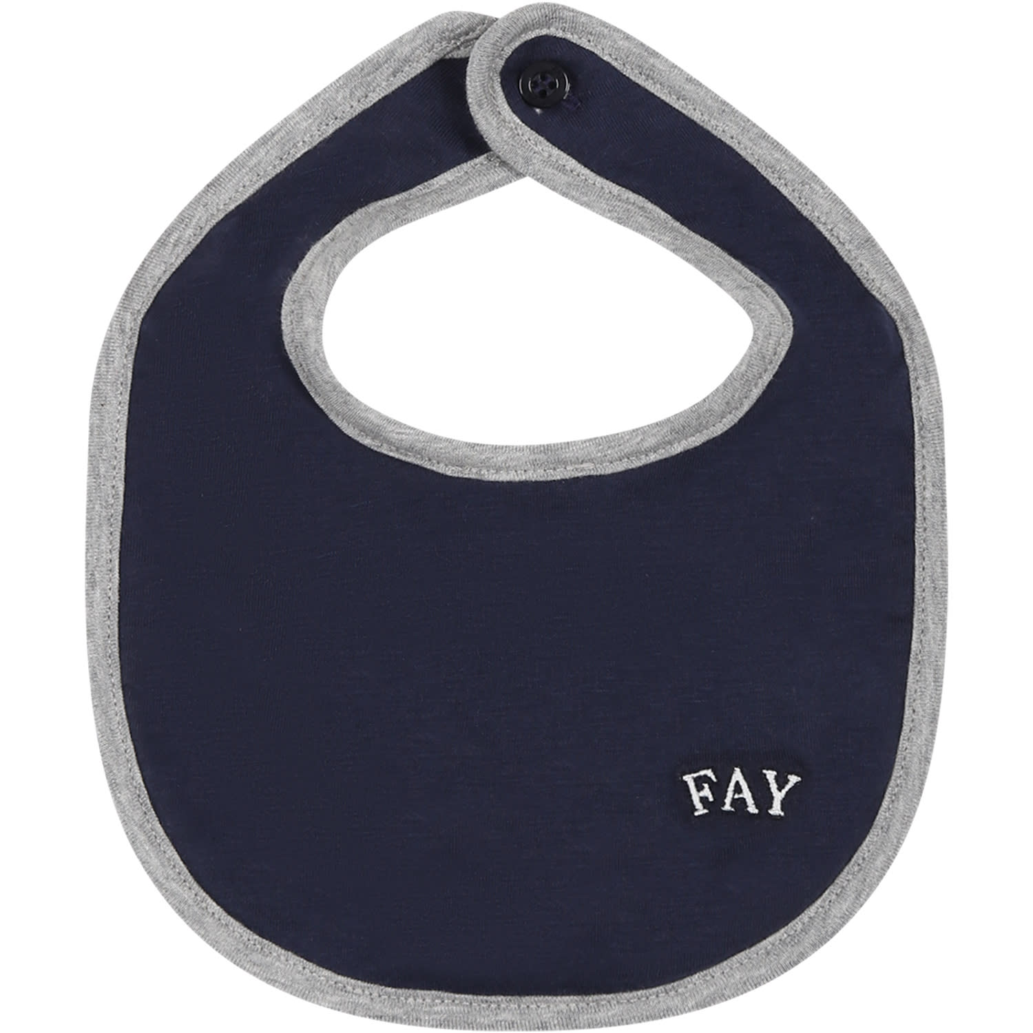 Fay Grey Set For Baby Boy With Logo In Grey