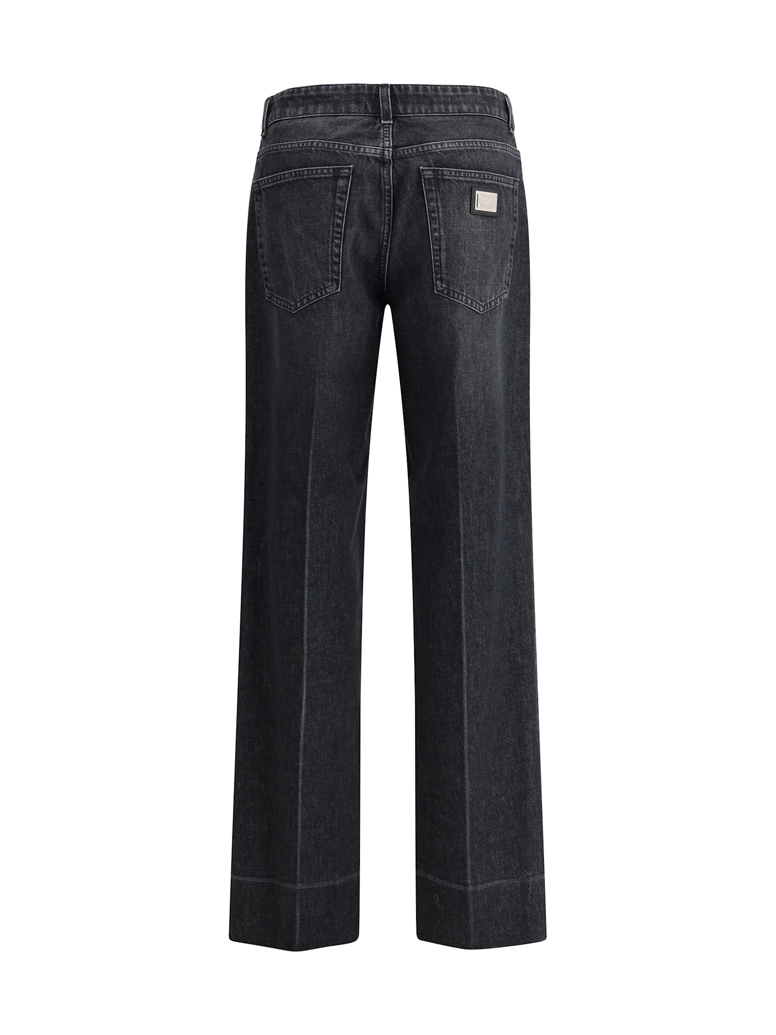 Dolce & Gabbana Straight Cut Jeans With Adjustable Fit And Comfort In Variante Abbinata