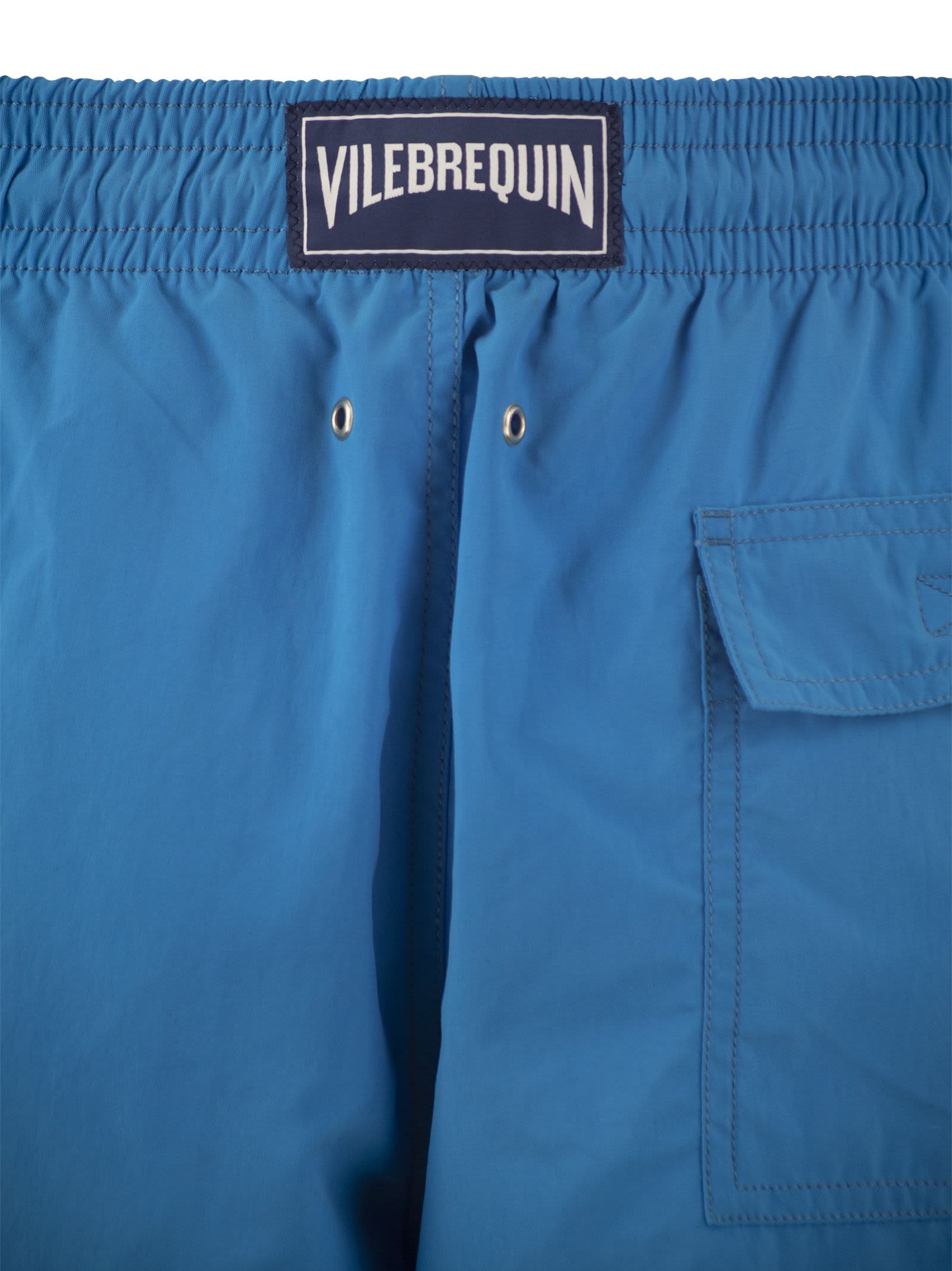Shop Vilebrequin Water-reactive Sea Shorts With Stars In Light Blue
