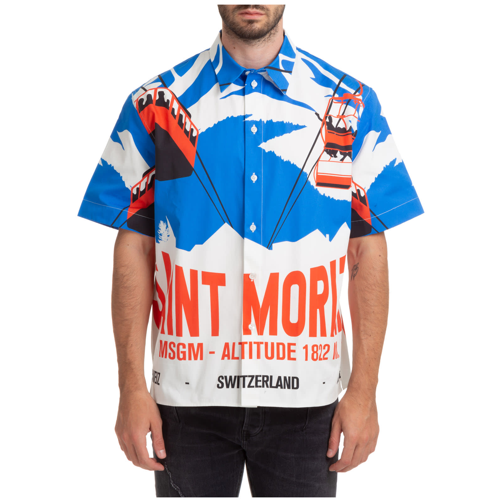 Msgm Saint Moritz Short Sleeve Shirts
