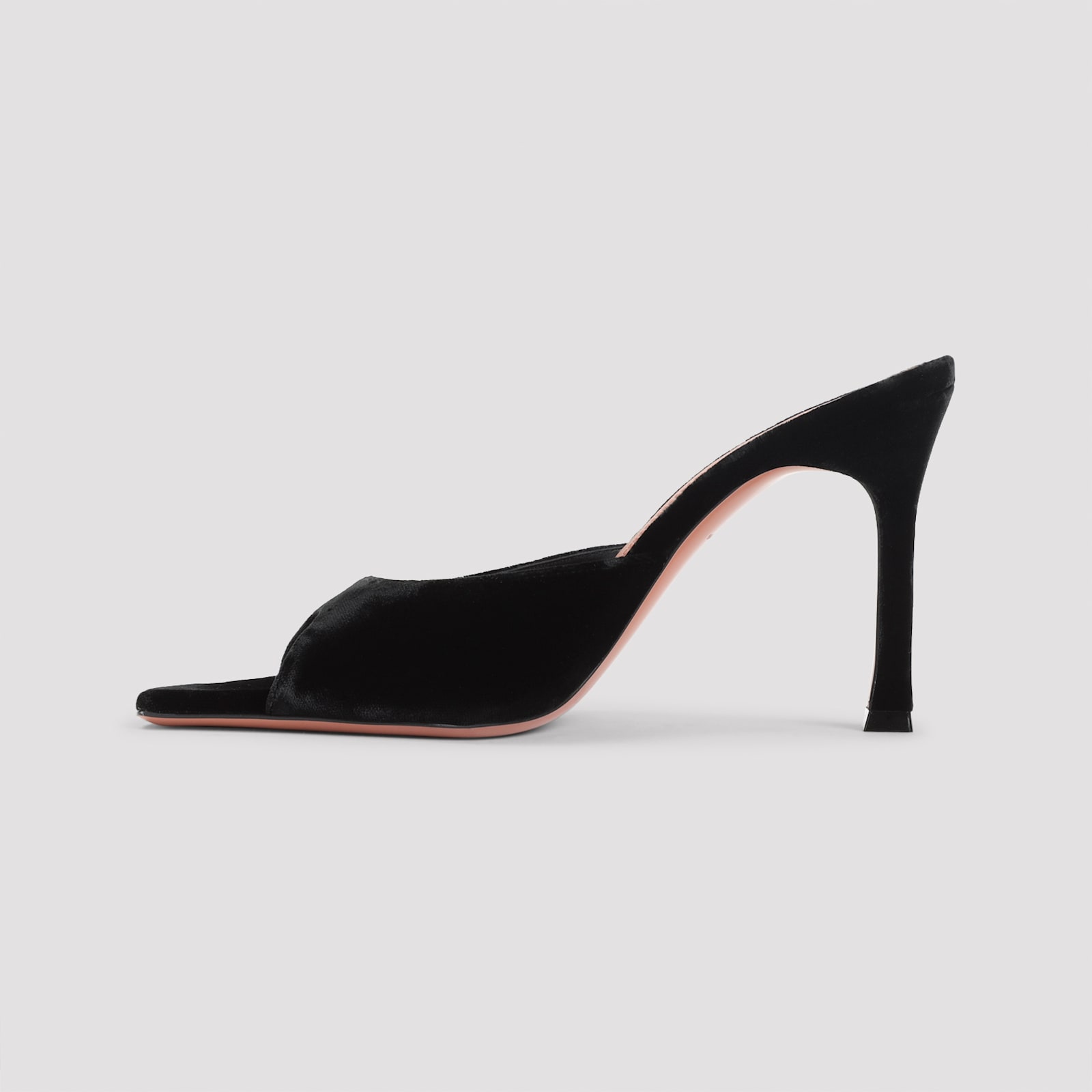 Amina Muaddi Alexa Slipper 95 In Black