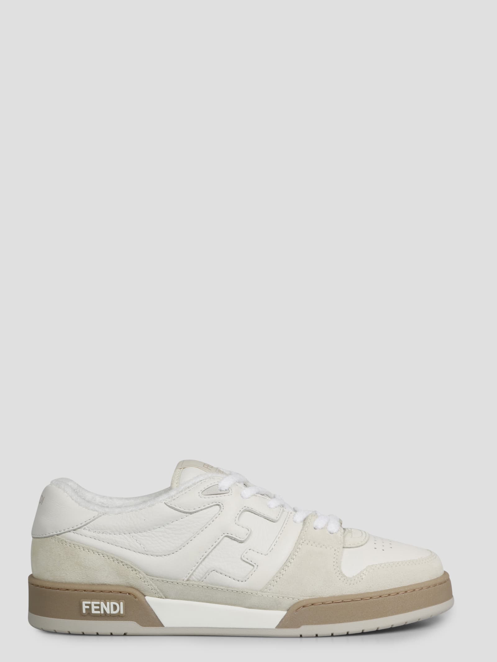 Fendi Match Low Top Leather Sneakers