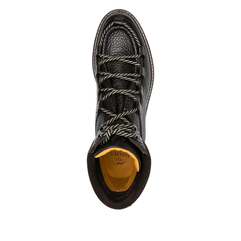 Doucal's Lace-up Leather Boots In Multi