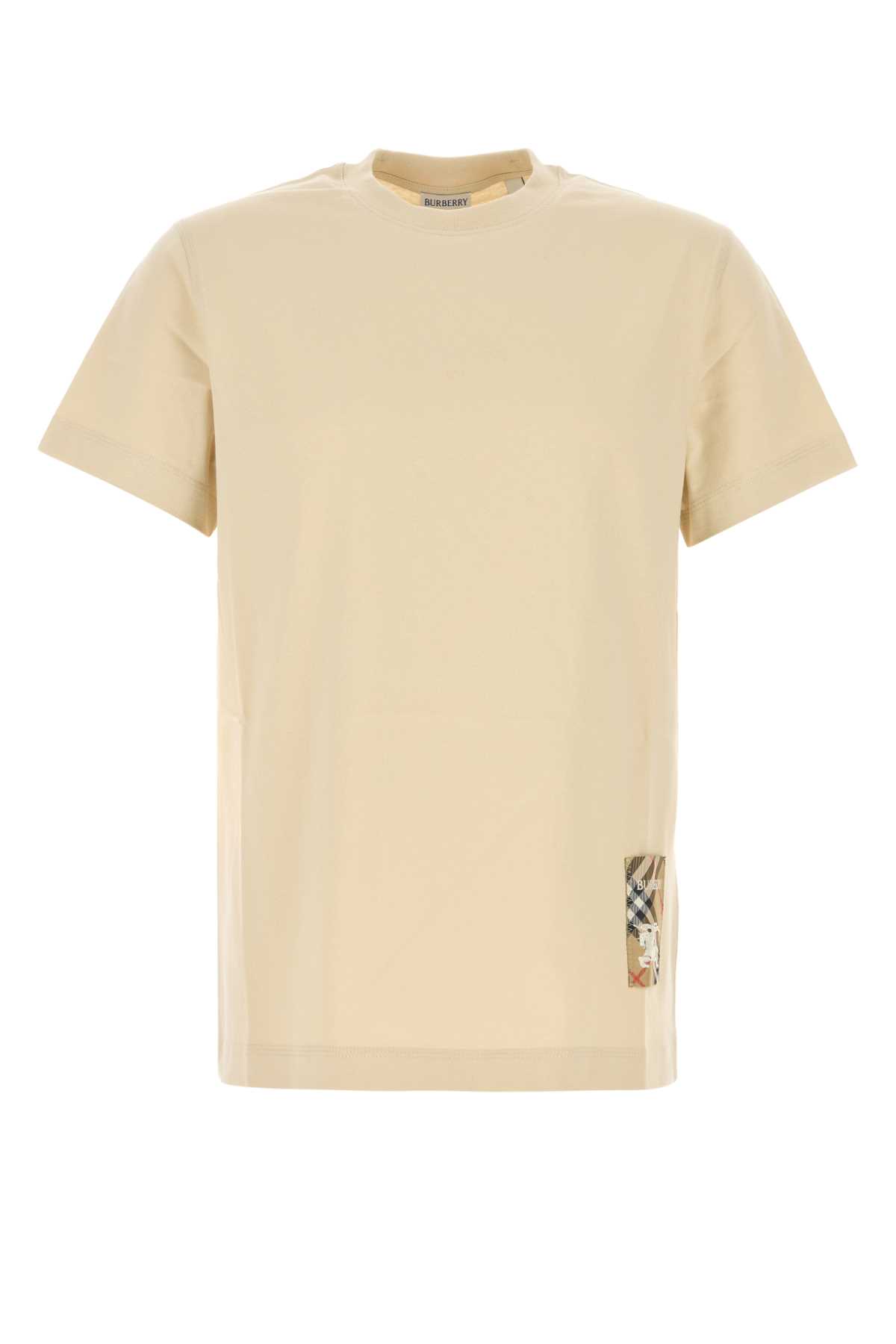 Beige Cotton T-shirt