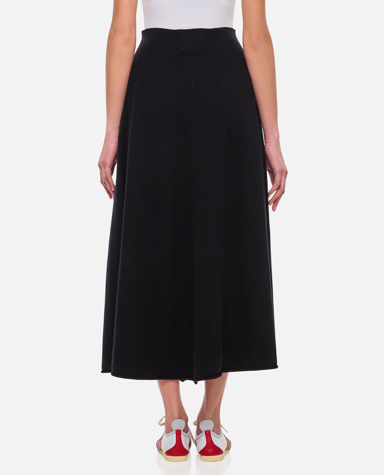 Extreme Cashmere Ease Cashmere Stretch 2.26 Skirt In Black
