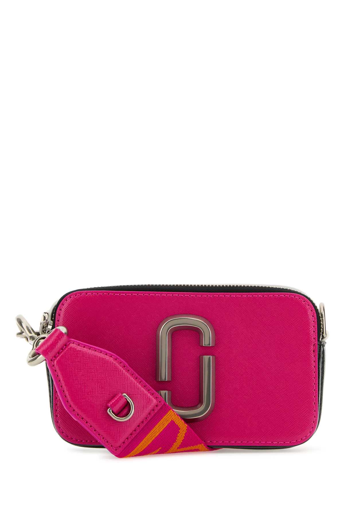 Marc Jacobs Multicolor Leather The Snapshot Crossbody Bag In Hotpinkmulti