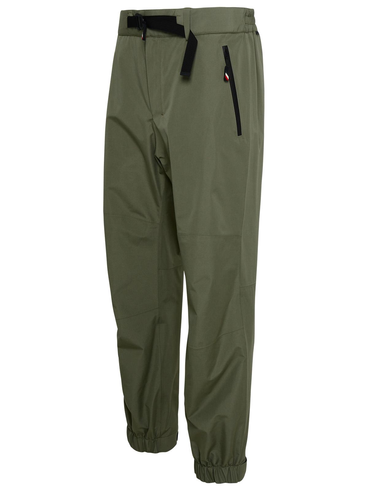 Shop Moncler Green Gore-tex Trousers