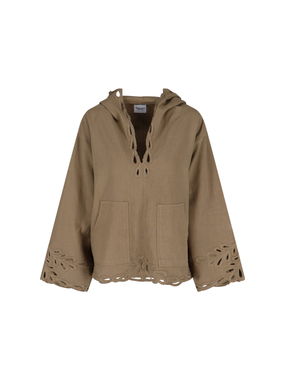 Marant Étoile solvi Embroidered Crop Top