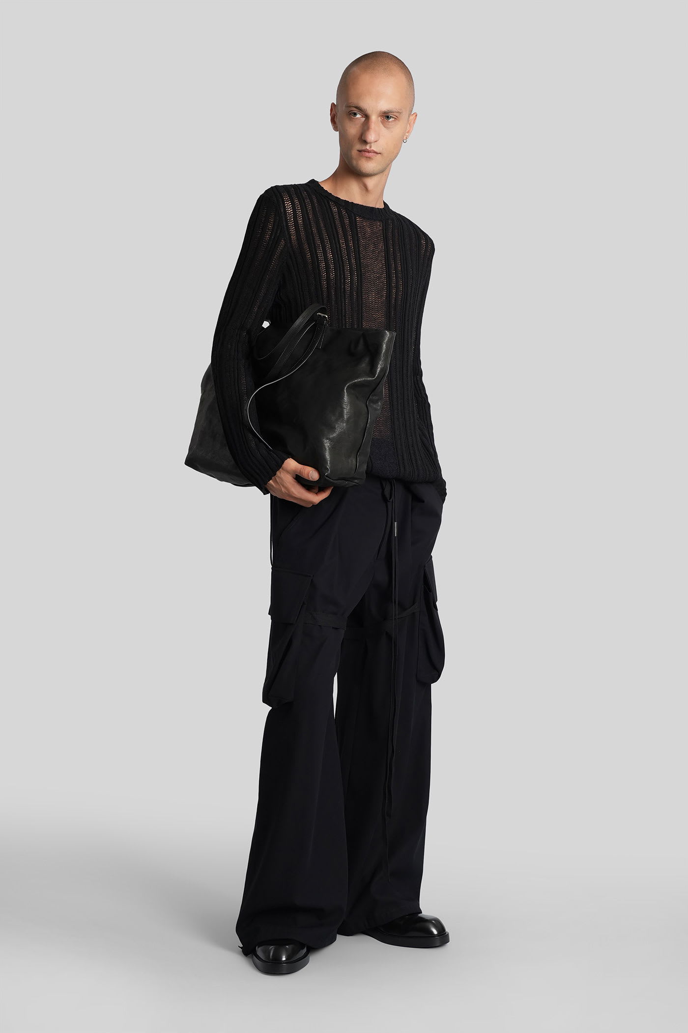 Ann Demeulemeester Iben Pants In Black Acetate In Black