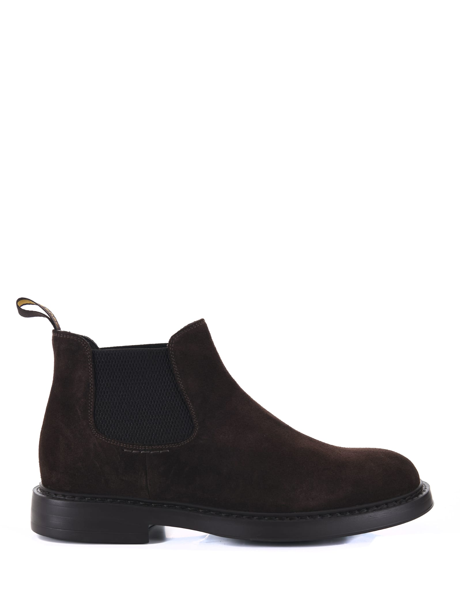 Shop Doucal's Doucals Suede Ankle Boots In Dark Brown