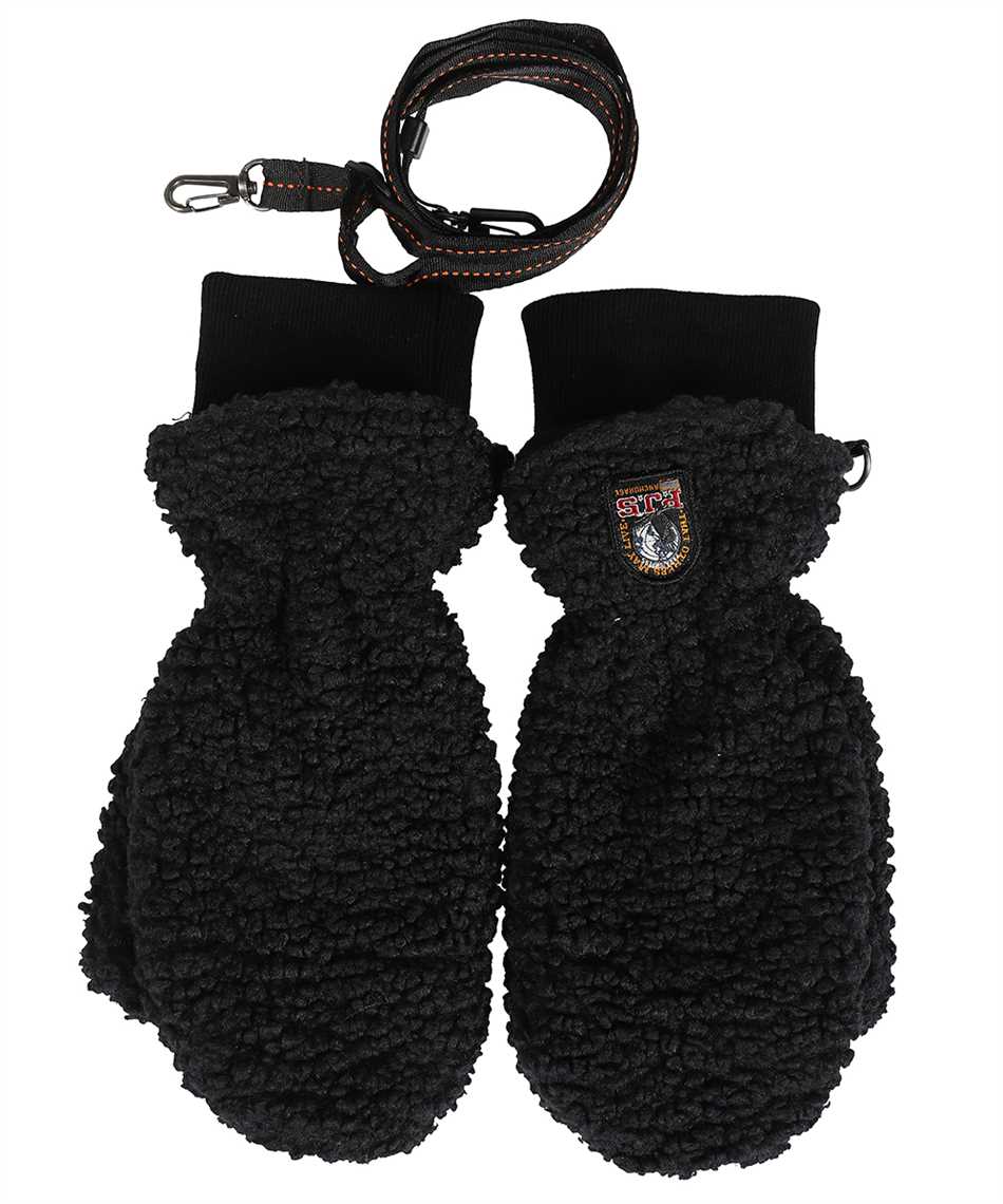 Shop Parajumpers Power Fleece Mittens In Black