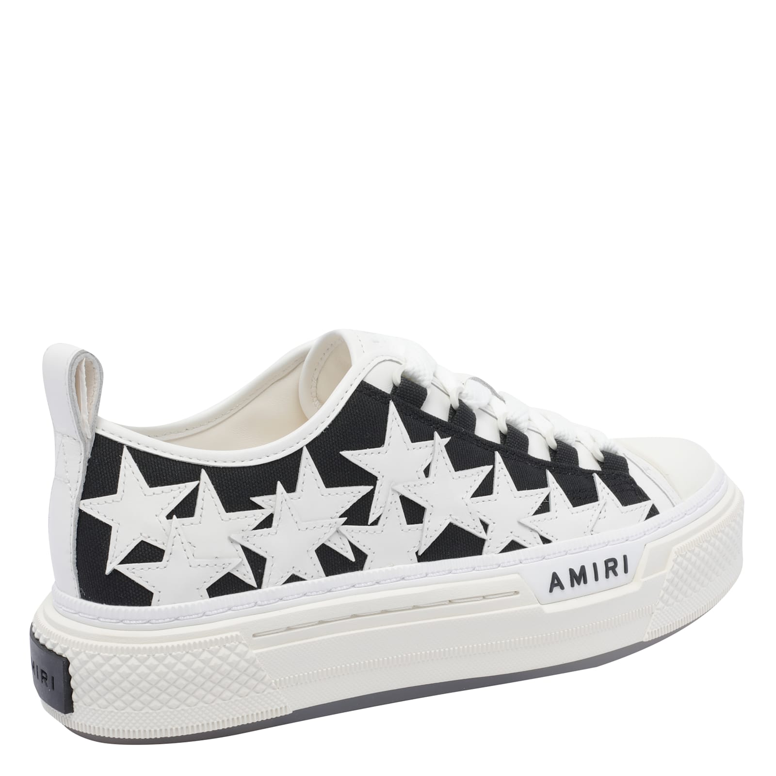 Amiri Star Pattern Rubber Sole Sneakers In White