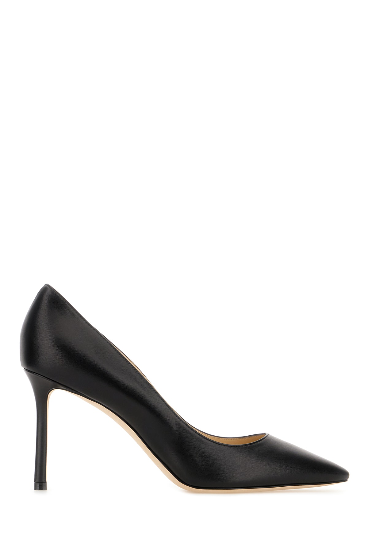 Jimmy Choo Black Leather Romy Pumps