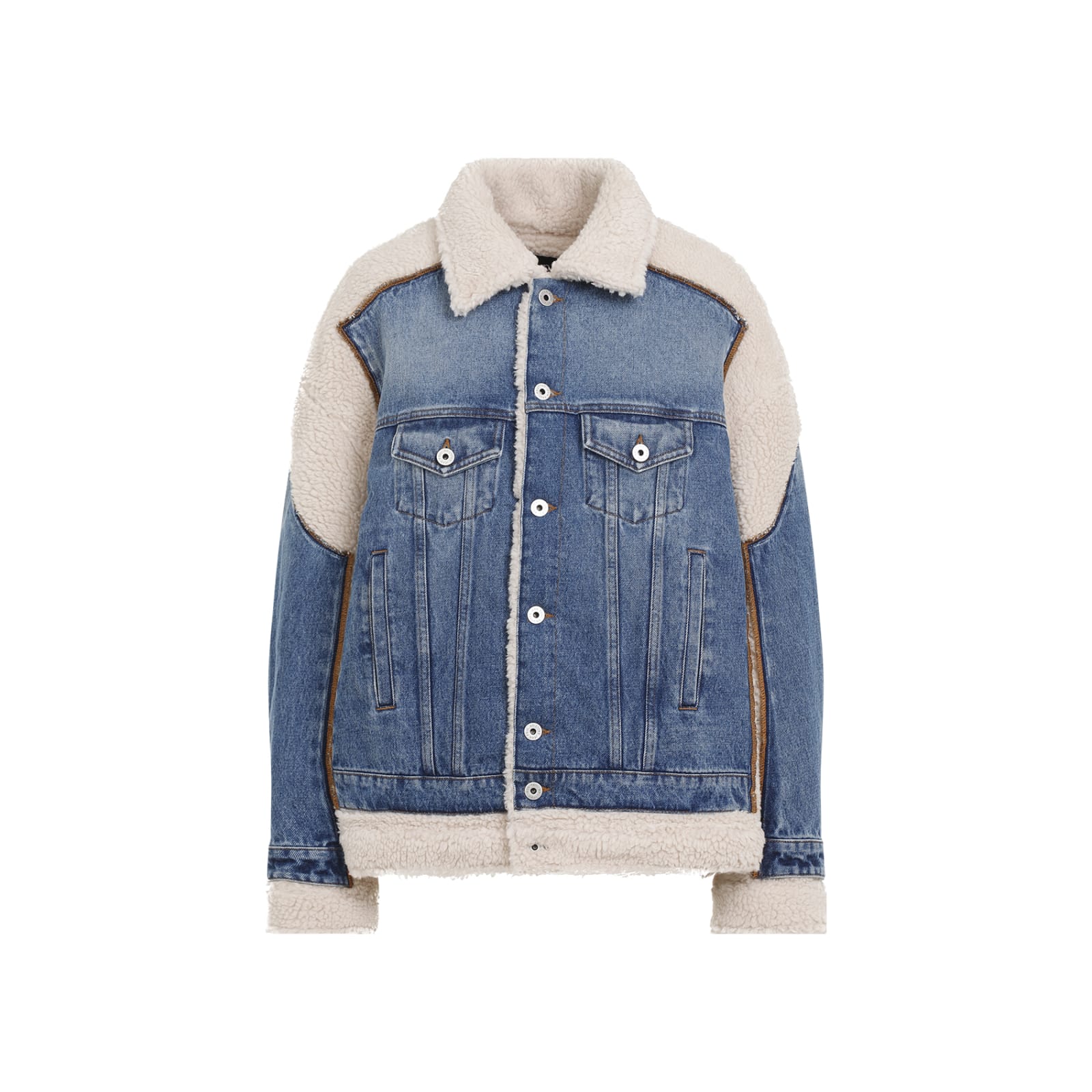 Shop Jean Paul Gaultier Petit Grand Jacket In Vintageblue Beige