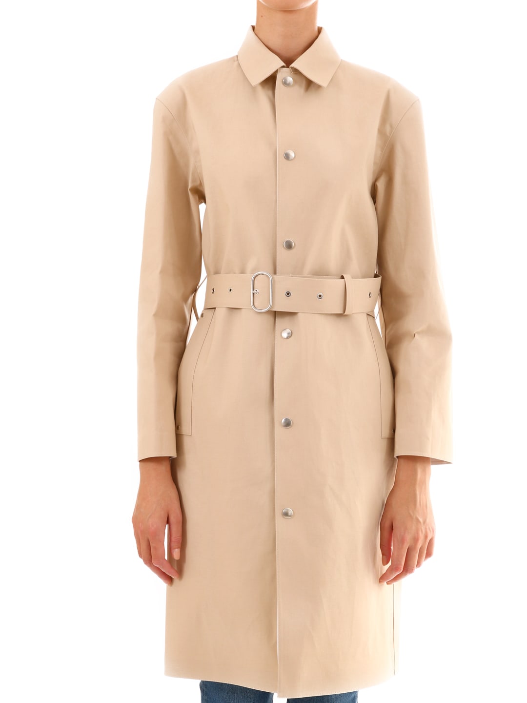 Photo of  Jil Sander Mackintosh Rain Coat Beige- shop Jil Sander jackets online sales