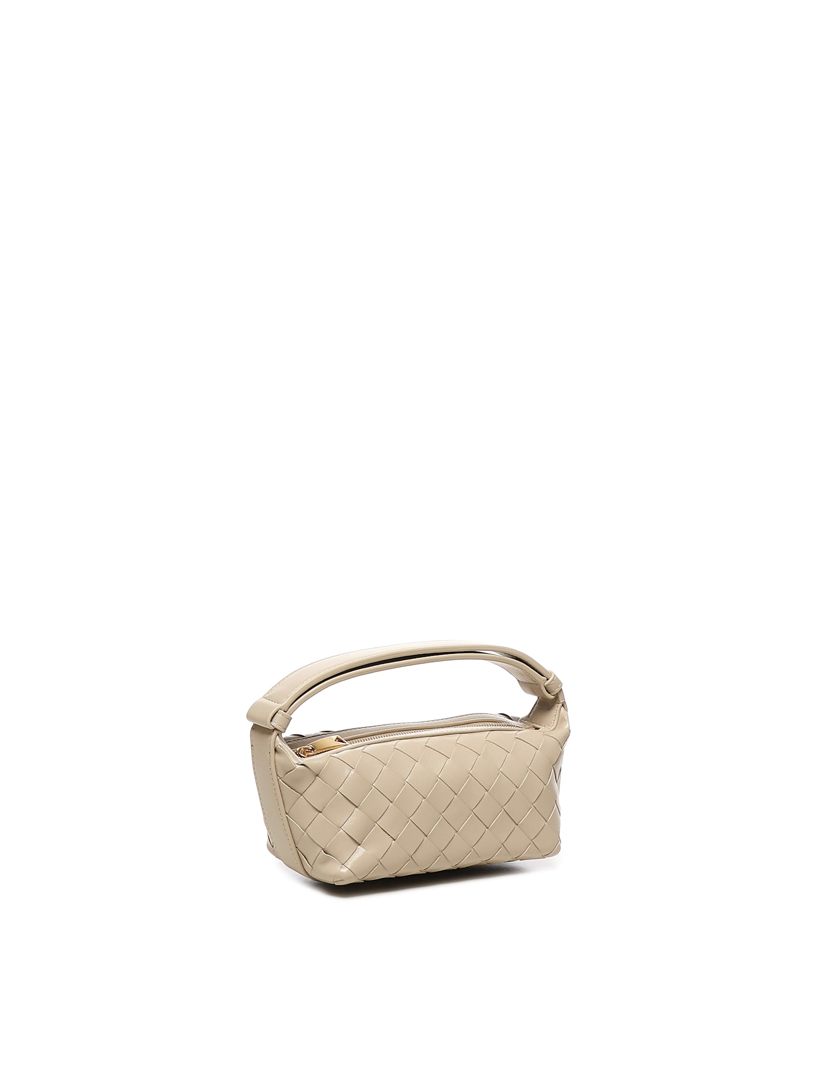 Bottega Veneta Leather Mini Bag With Woven Pattern